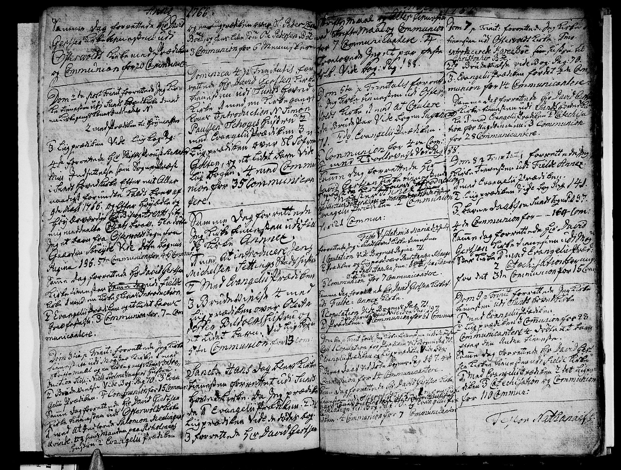 Sund sokneprestembete, AV/SAB-A-99930: Parish register (official) no. A 3, 1740-1769