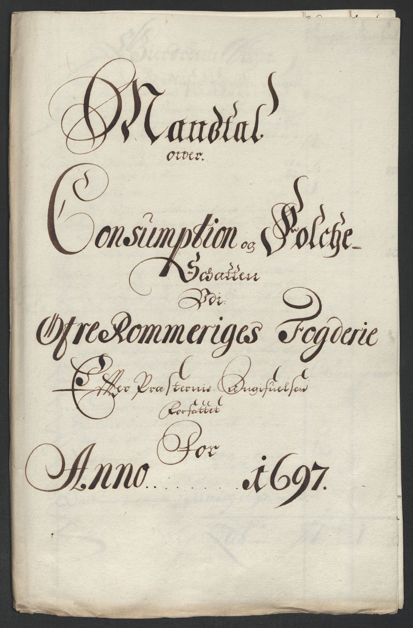 Rentekammeret inntil 1814, Reviderte regnskaper, Fogderegnskap, RA/EA-4092/R12/L0709: Fogderegnskap Øvre Romerike, 1697, p. 280