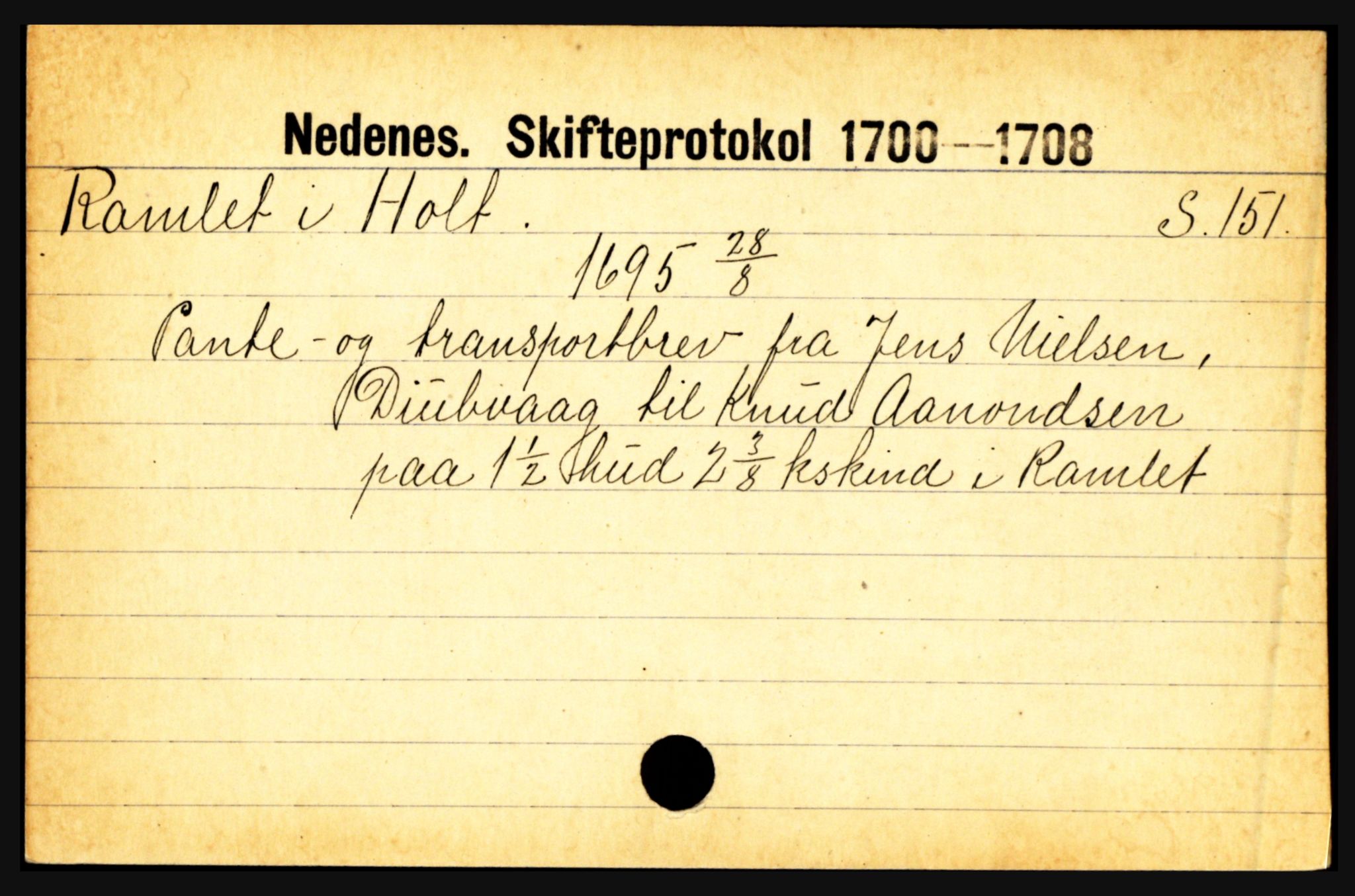 Nedenes sorenskriveri før 1824, AV/SAK-1221-0007/H, p. 23063