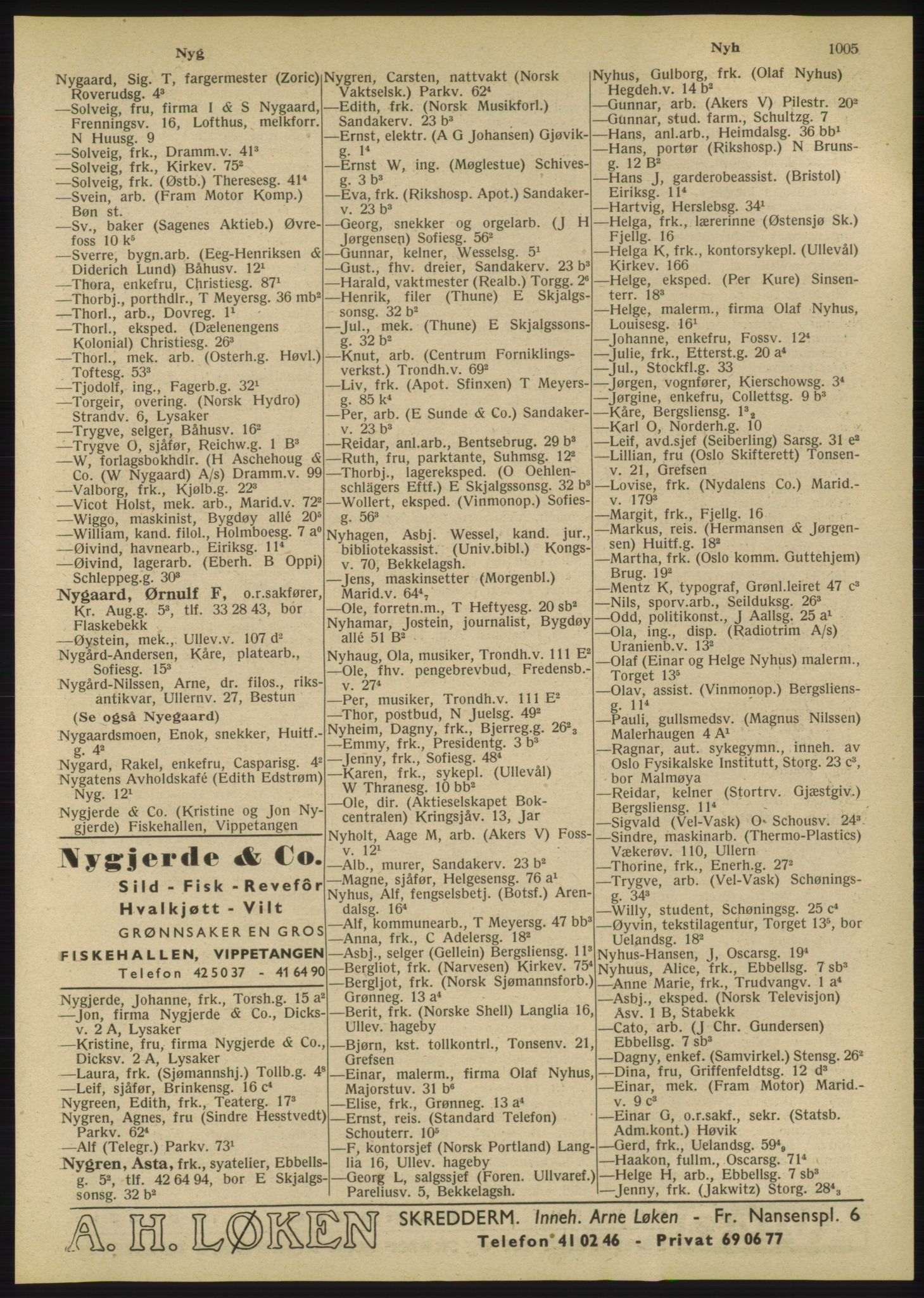 Kristiania/Oslo adressebok, PUBL/-, 1947, p. 1005