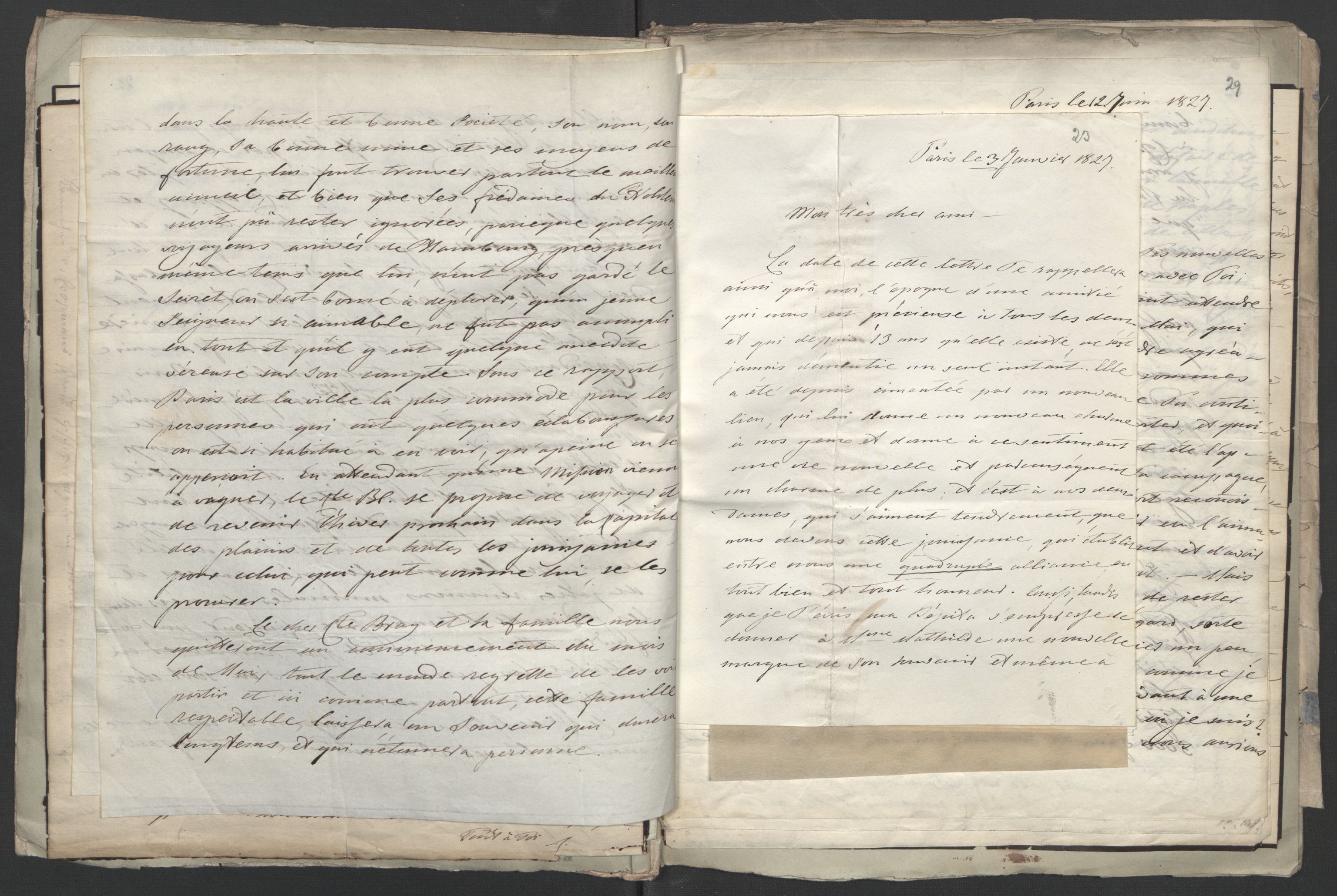 Faye, Andreas, AV/RA-PA-0015/F/Fh/L0026/0006: -- / Breve til Irgens-Bergh fra charge d'affaires de Coopmans i Paris, Vogt, Koss m.fl., p. 26