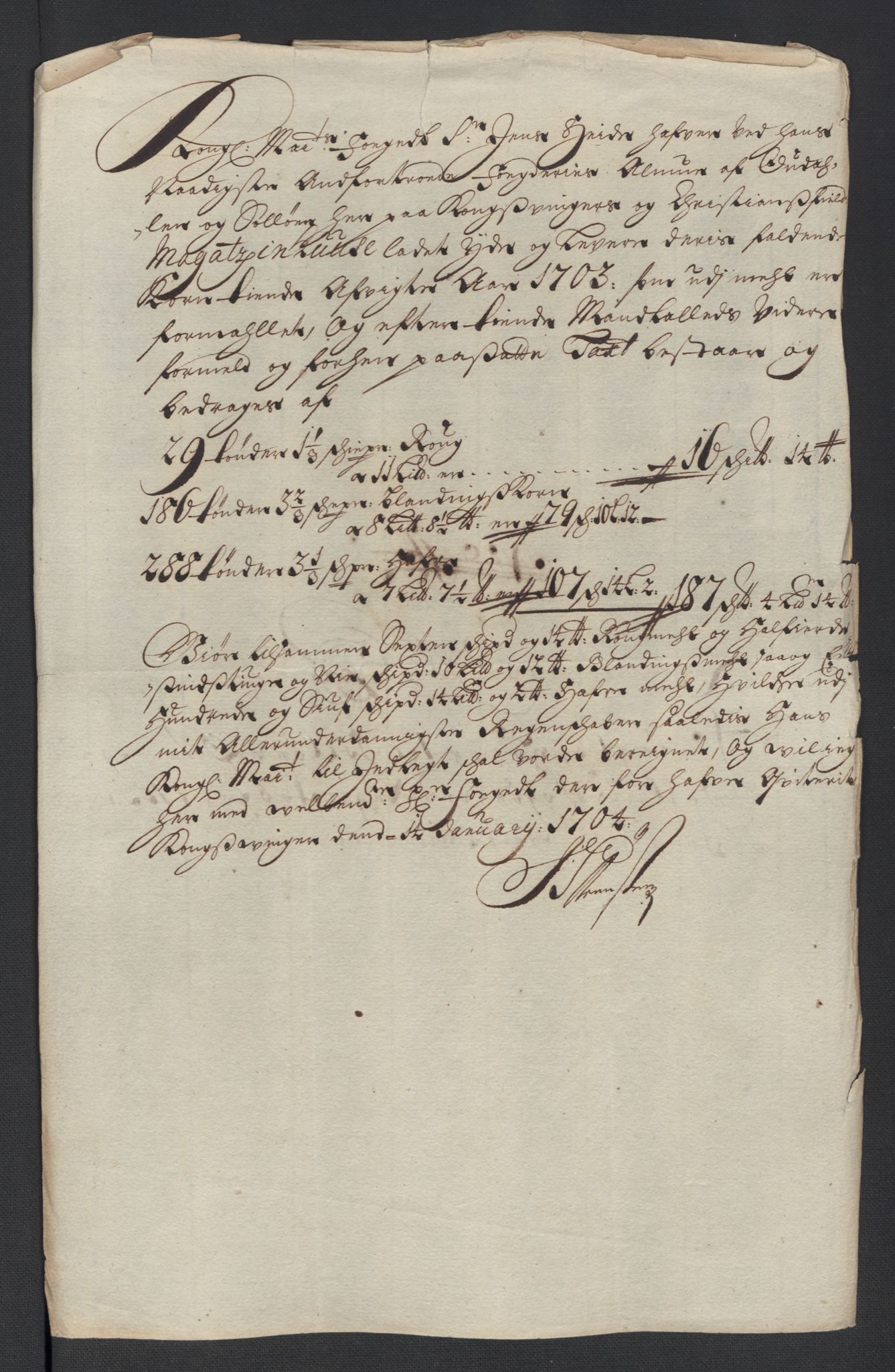 Rentekammeret inntil 1814, Reviderte regnskaper, Fogderegnskap, AV/RA-EA-4092/R13/L0841: Fogderegnskap Solør, Odal og Østerdal, 1703, p. 273