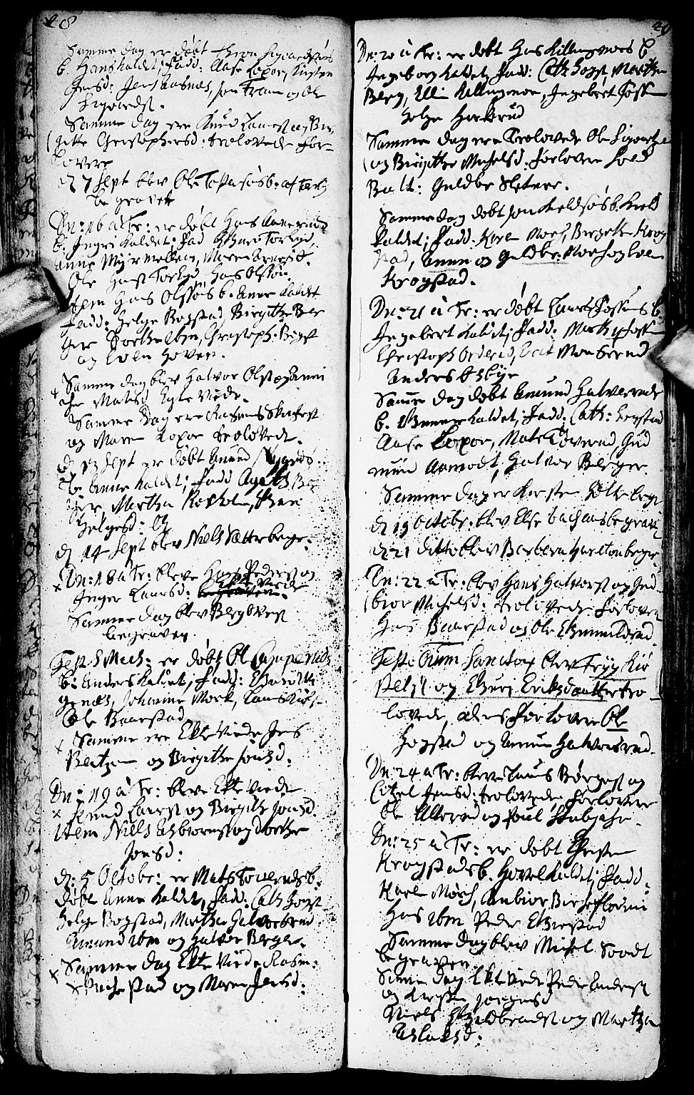 Aurskog prestekontor Kirkebøker, SAO/A-10304a/F/Fa/L0001: Parish register (official) no. I 1, 1707-1735, p. 48-49