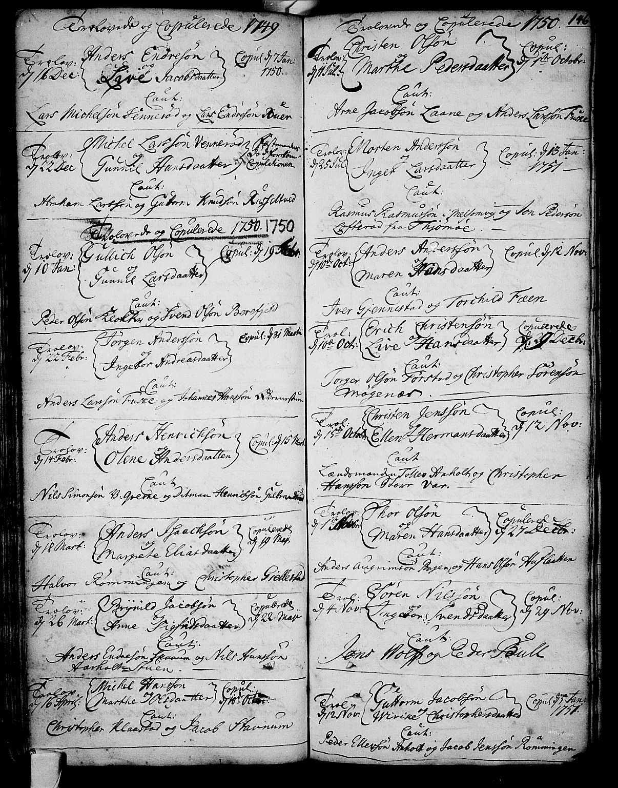 Stokke kirkebøker, AV/SAKO-A-320/F/Fa/L0002: Parish register (official) no. I 2, 1732-1770, p. 146