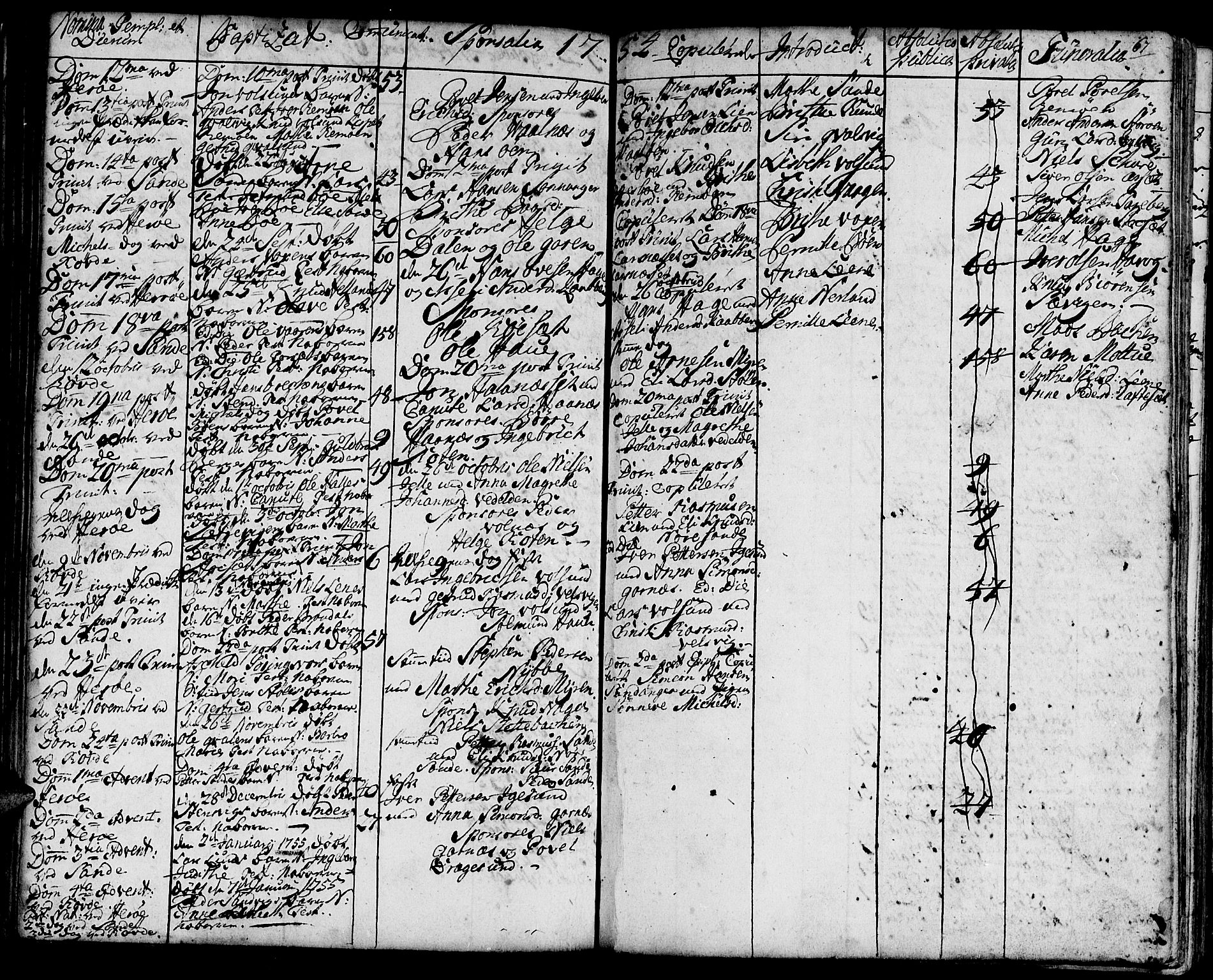 Ministerialprotokoller, klokkerbøker og fødselsregistre - Møre og Romsdal, SAT/A-1454/507/L0066: Parish register (official) no. 507A01, 1731-1766, p. 67