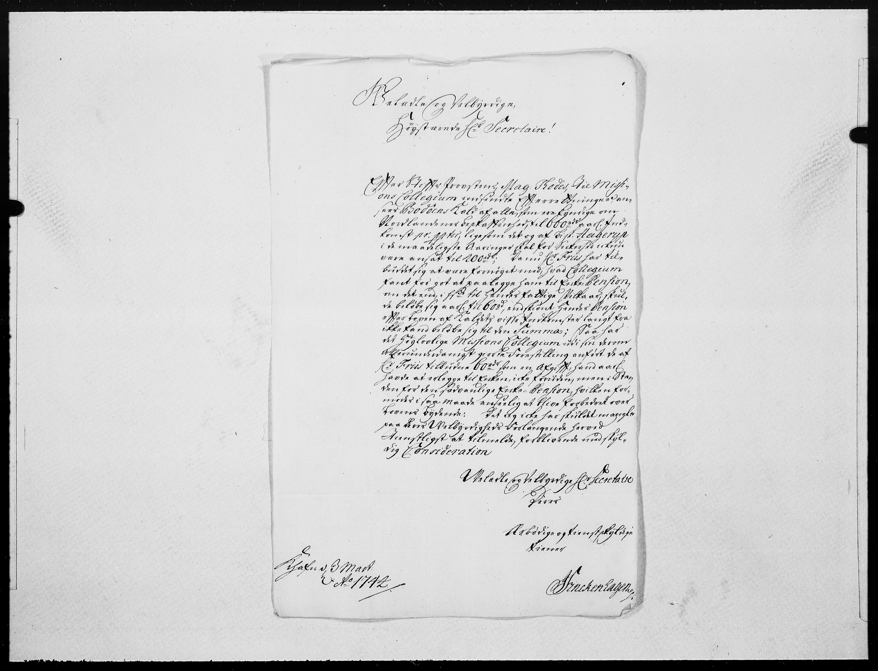 Danske Kanselli 1572-1799, RA/EA-3023/F/Fc/Fcc/Fcca/L0139: Norske innlegg 1572-1799, 1744, p. 179