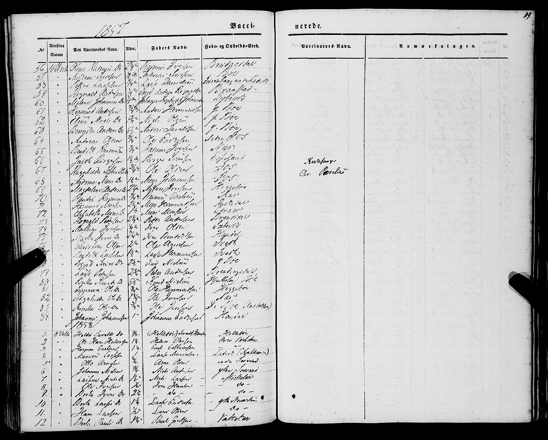 Lavik sokneprestembete, SAB/A-80901: Parish register (official) no. A 3, 1843-1863, p. 49