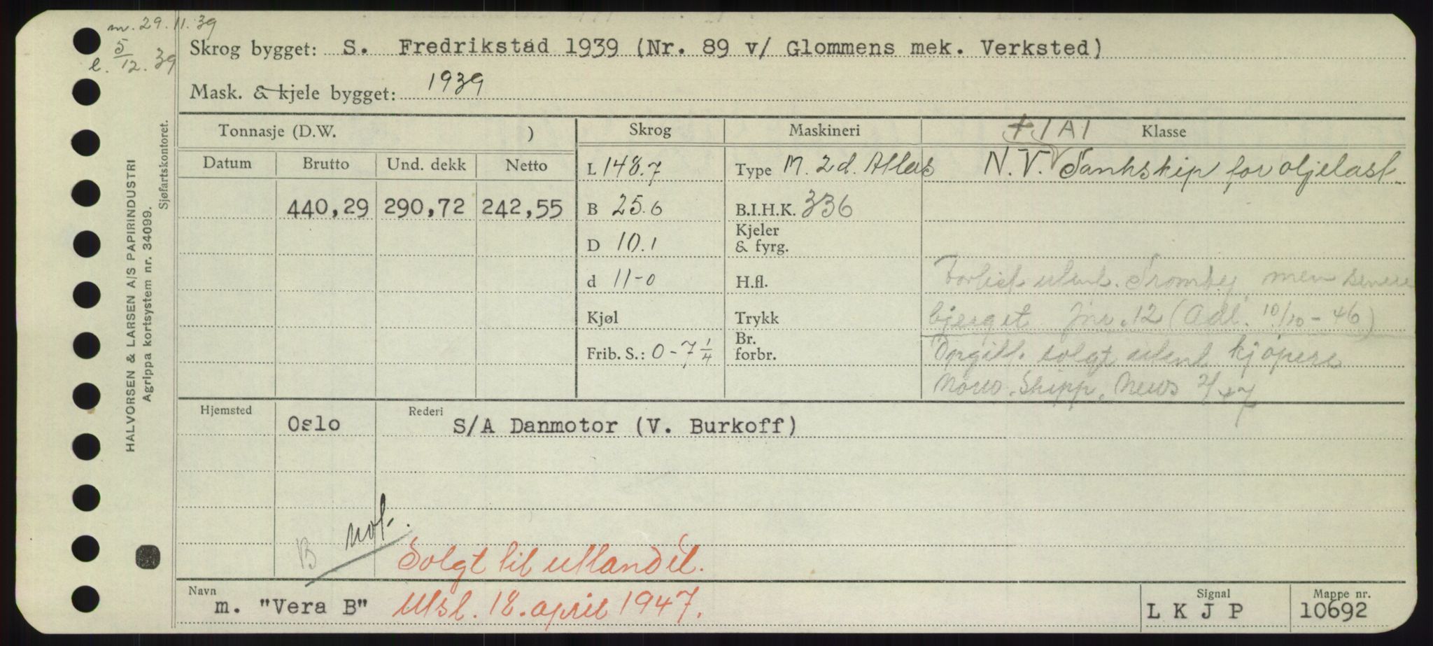 Sjøfartsdirektoratet med forløpere, Skipsmålingen, AV/RA-S-1627/H/Hd/L0040: Fartøy, U-Ve, p. 507