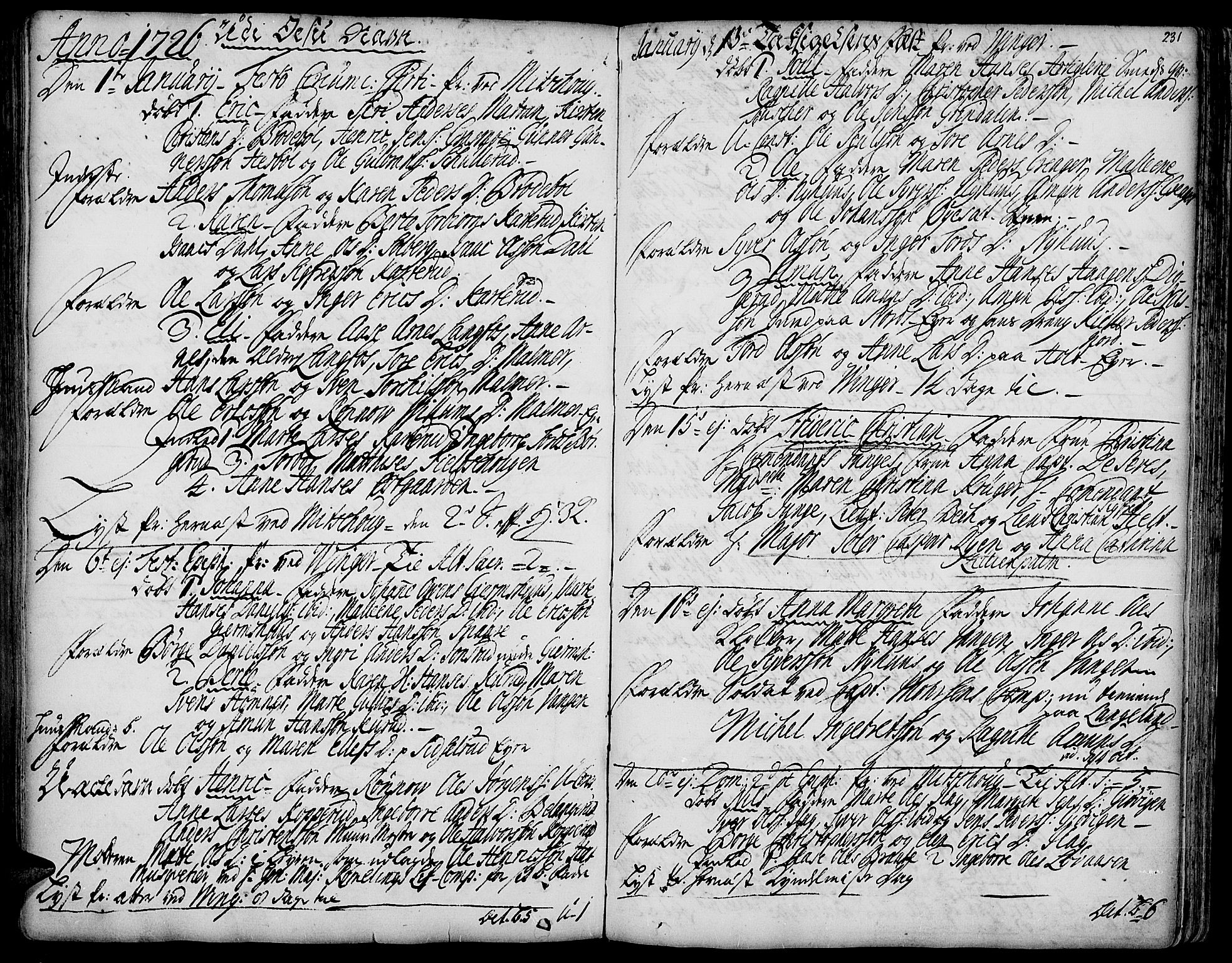 Vinger prestekontor, SAH/PREST-024/H/Ha/Haa/L0001: Parish register (official) no. 1, 1689-1729, p. 231