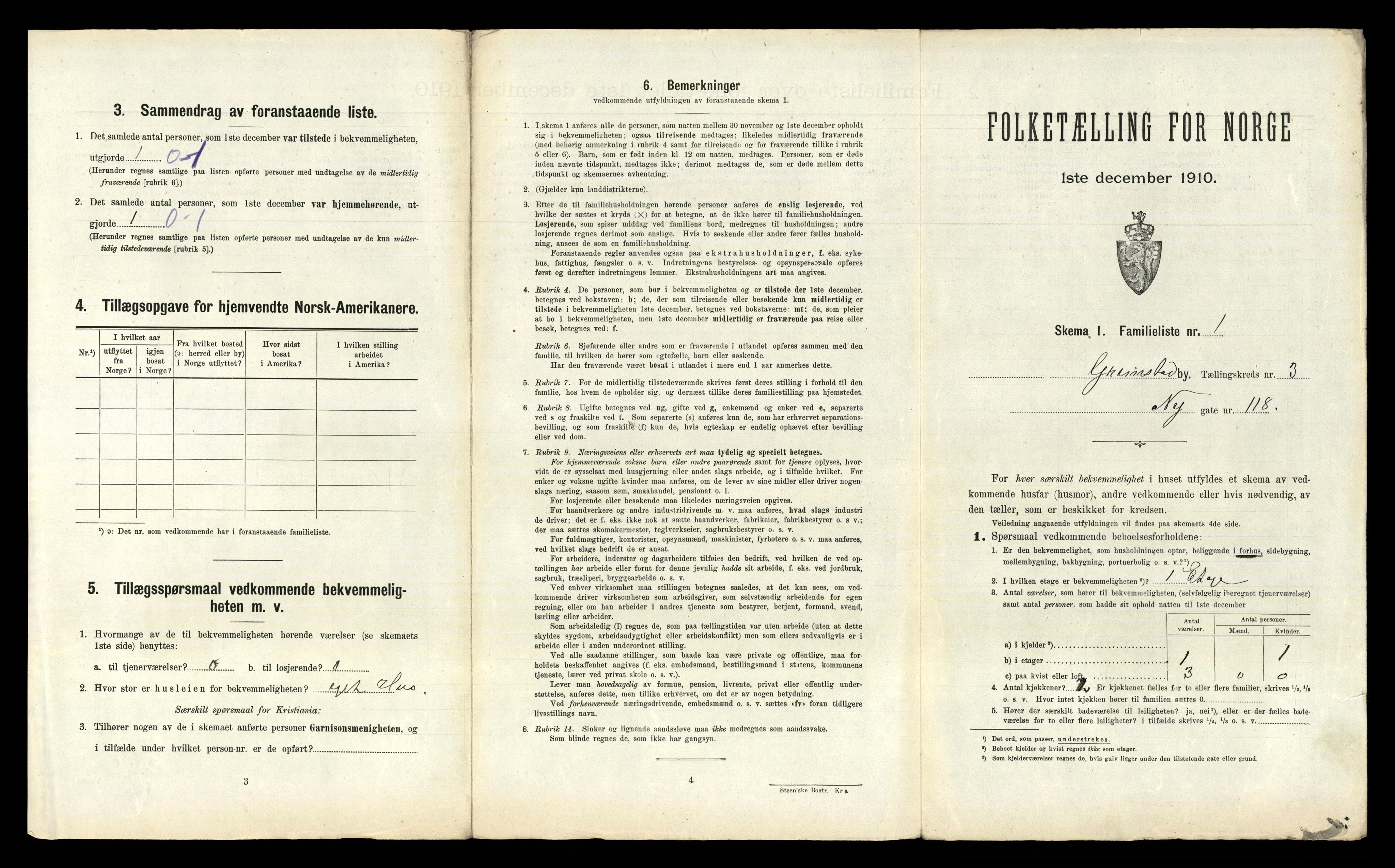 RA, 1910 census for Grimstad, 1910, p. 1348