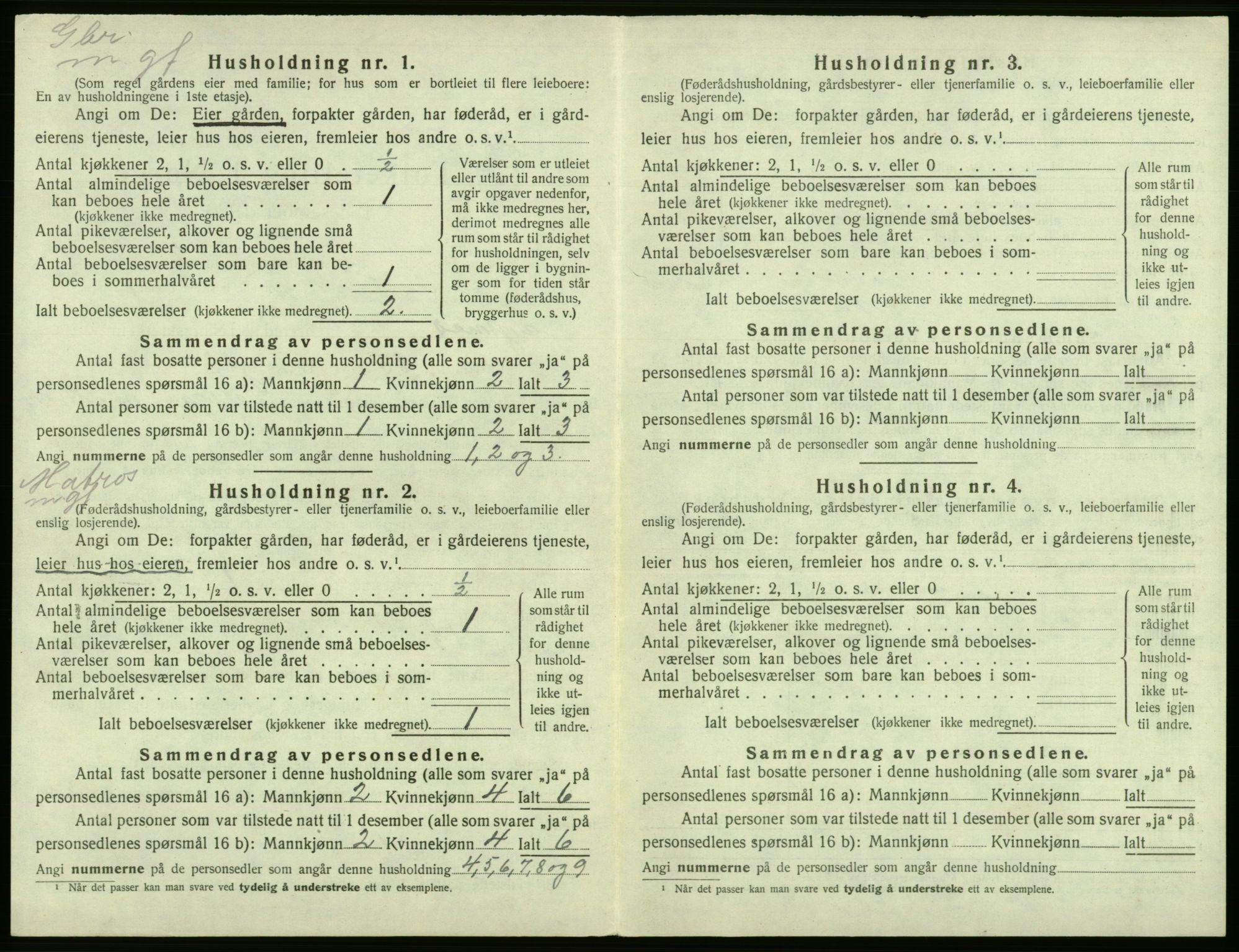 SAB, 1920 census for Tysnes, 1920, p. 674