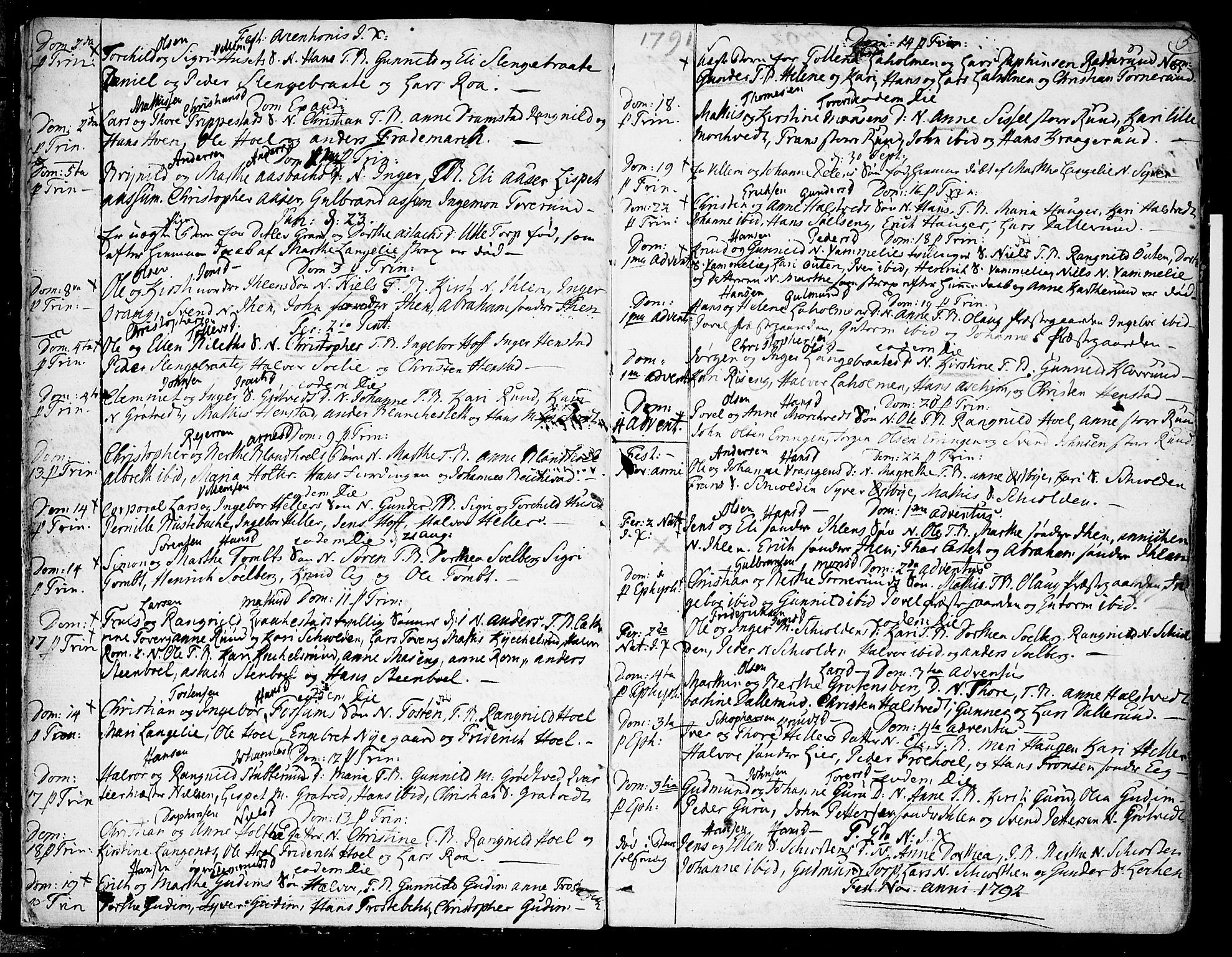 Askim prestekontor Kirkebøker, AV/SAO-A-10900/F/Fa/L0003: Parish register (official) no. 3, 1790-1816, p. 5