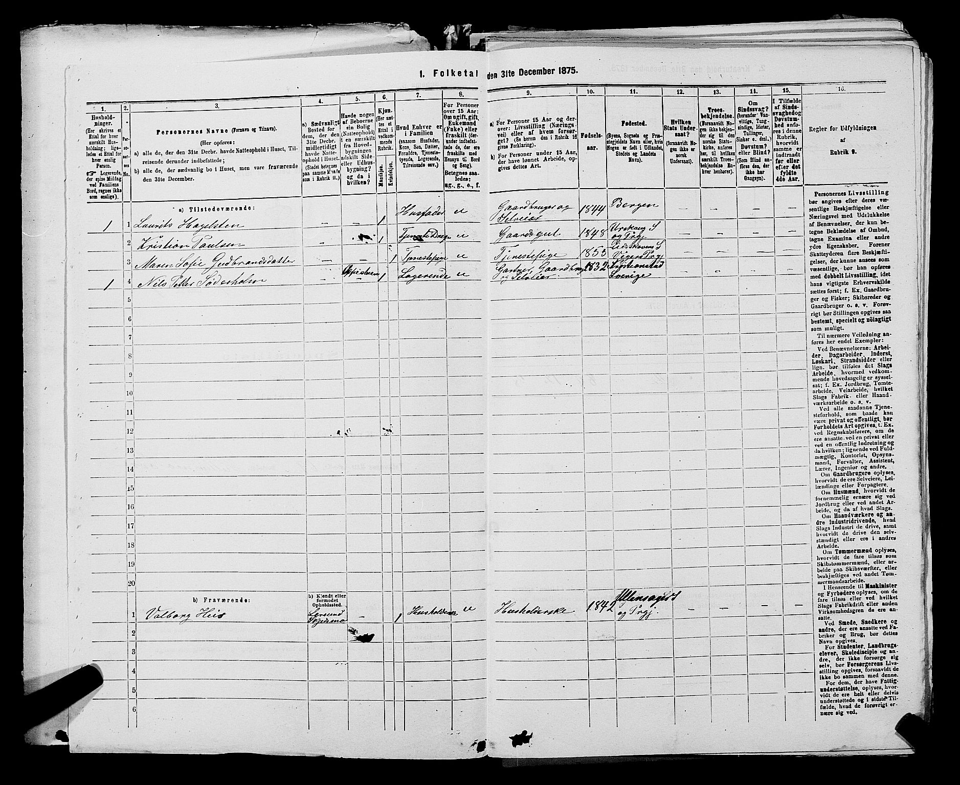 RA, 1875 census for 0224P Aurskog, 1875, p. 831