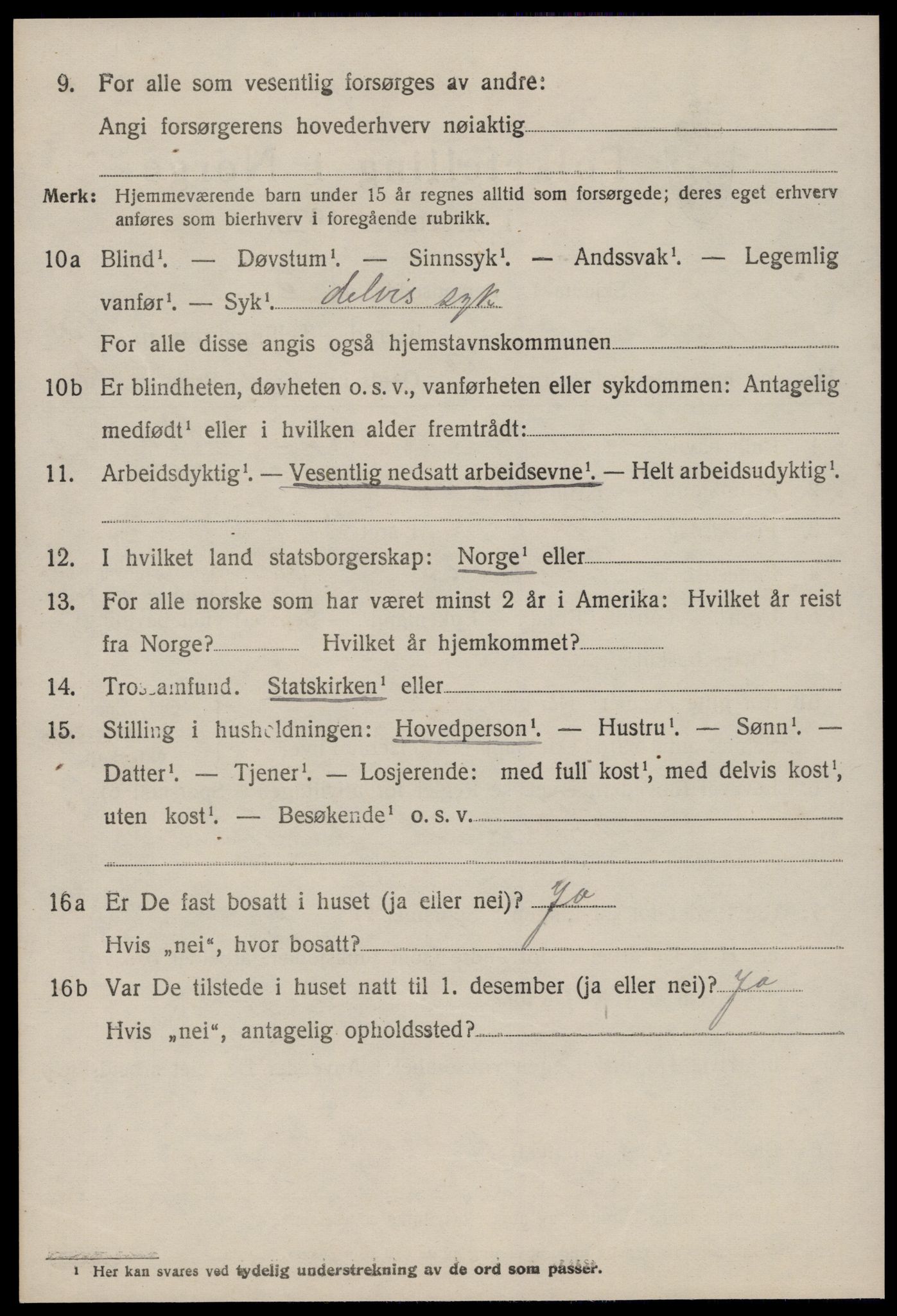 SAT, 1920 census for Aukra, 1920, p. 6932