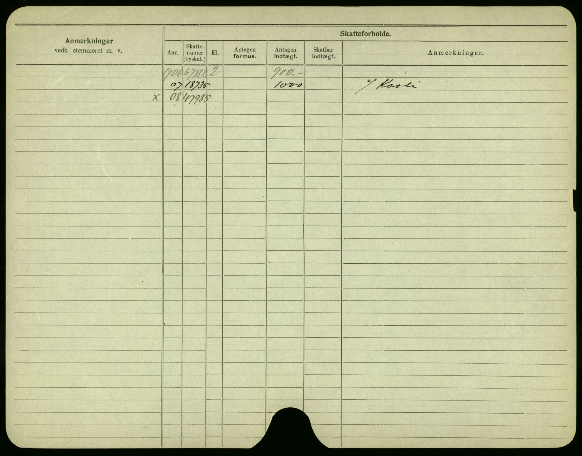 Oslo folkeregister, Registerkort, AV/SAO-A-11715/F/Fa/Fac/L0003: Menn, 1906-1914, p. 275b