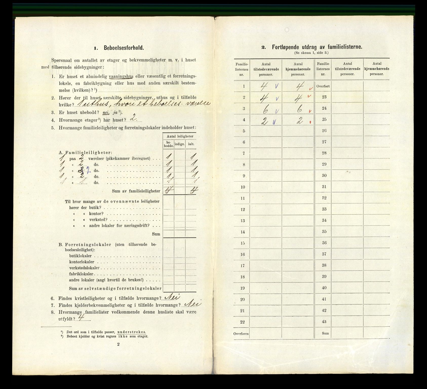 RA, 1910 census for Sandnes, 1910, p. 1443