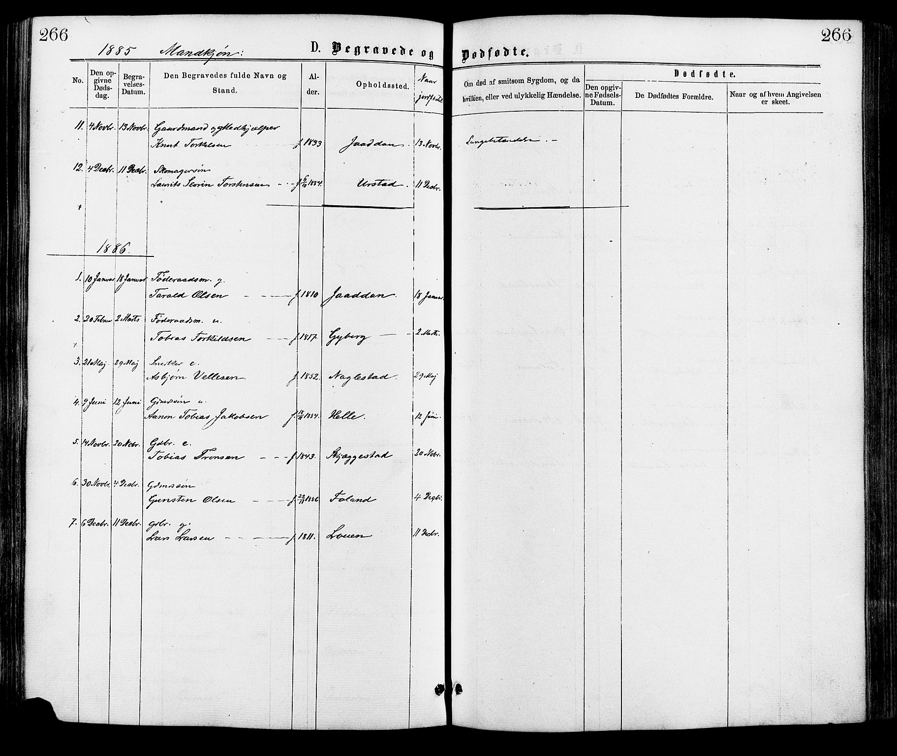 Hægebostad sokneprestkontor, AV/SAK-1111-0024/F/Fa/Faa/L0005: Parish register (official) no. A 5, 1864-1886, p. 266