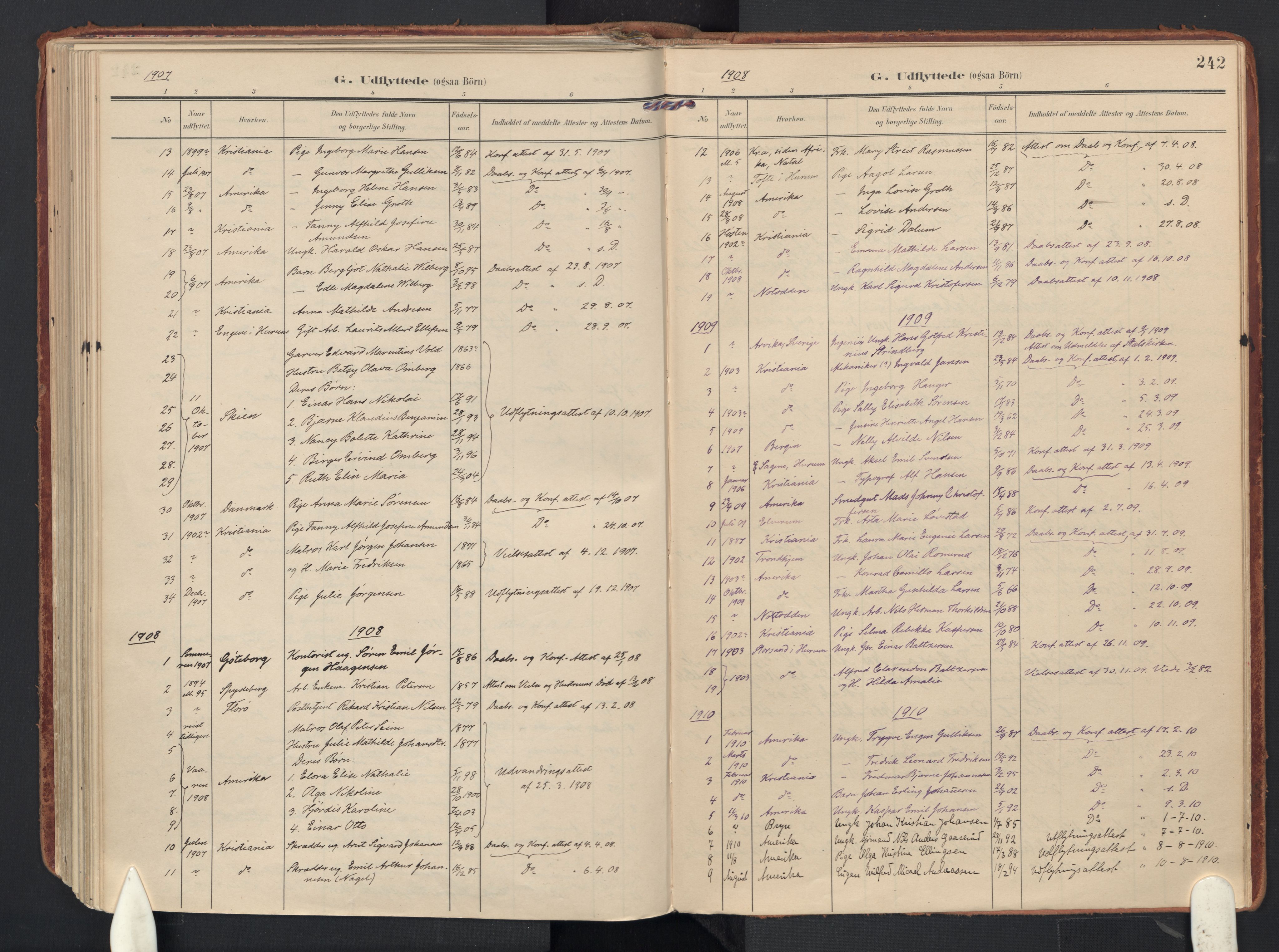 Drøbak prestekontor Kirkebøker, AV/SAO-A-10142a/F/Fb/L0003: Parish register (official) no. II 3, 1897-1918, p. 242