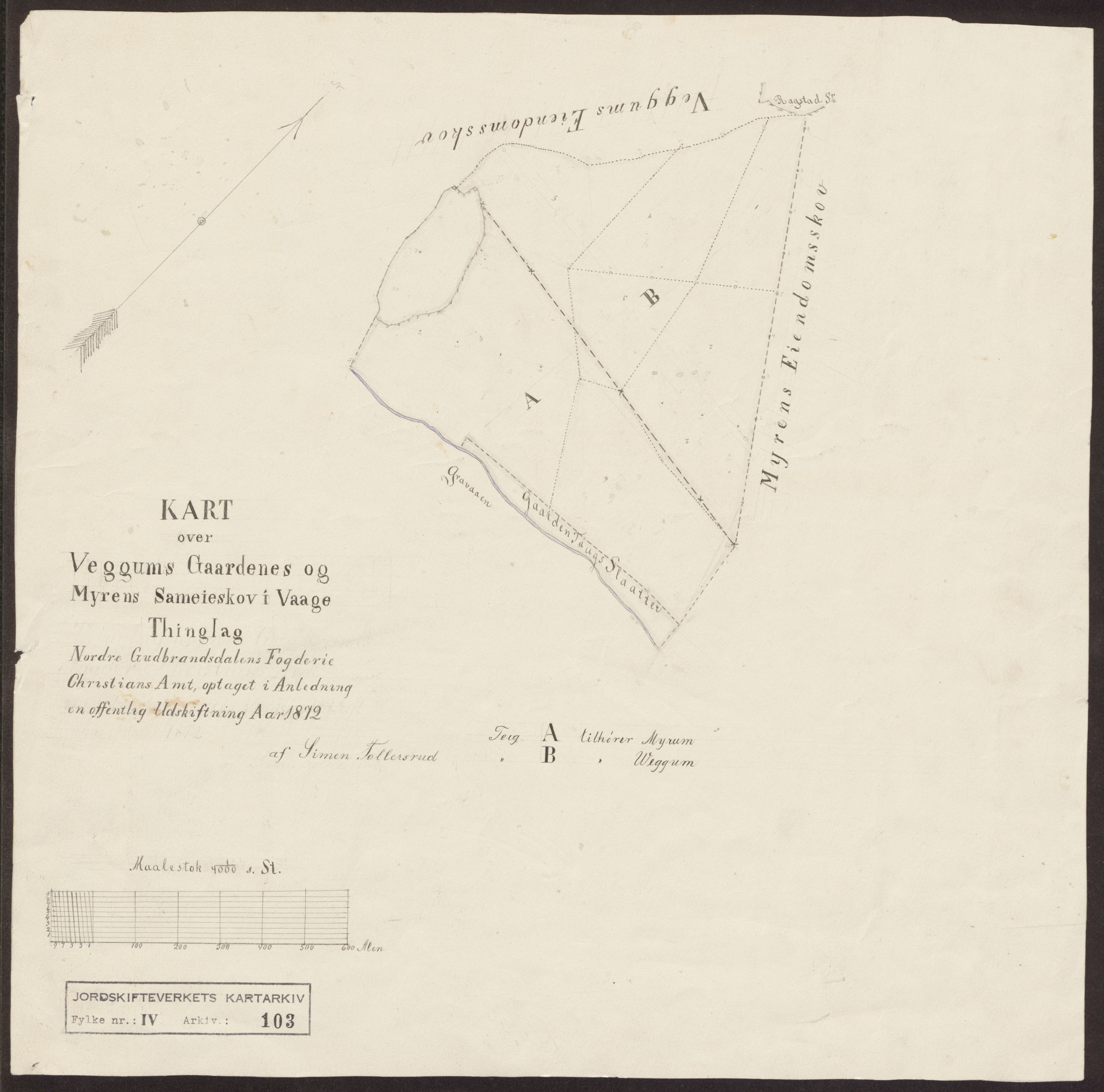 Jordskifteverkets kartarkiv, RA/S-3929/T, 1859-1988, p. 148