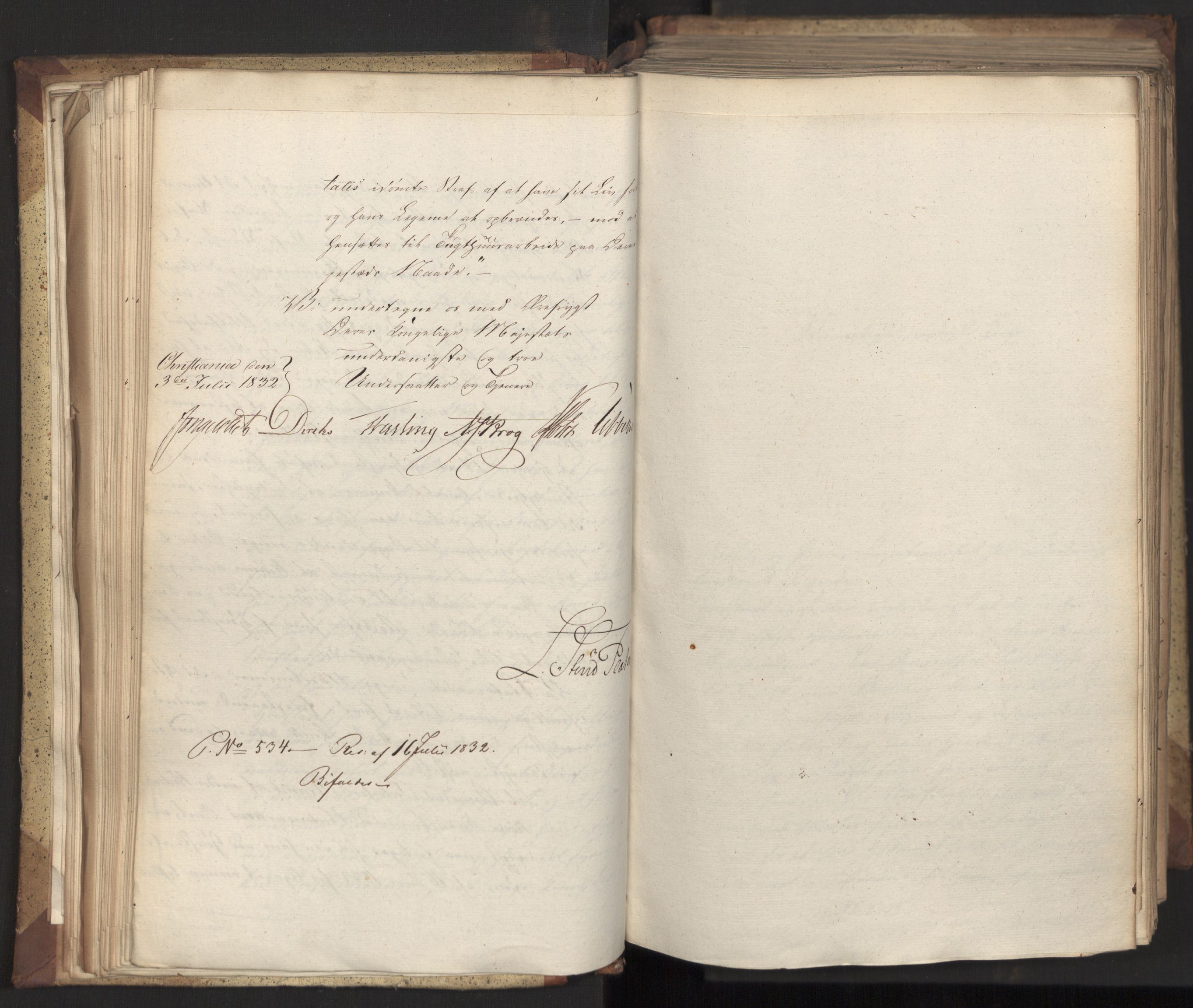 Statsrådsavdelingen i Stockholm, AV/RA-S-1003/D/Da/L0079: Regjeringsinnstillinger nr. 2400-2549, 1832, p. 78