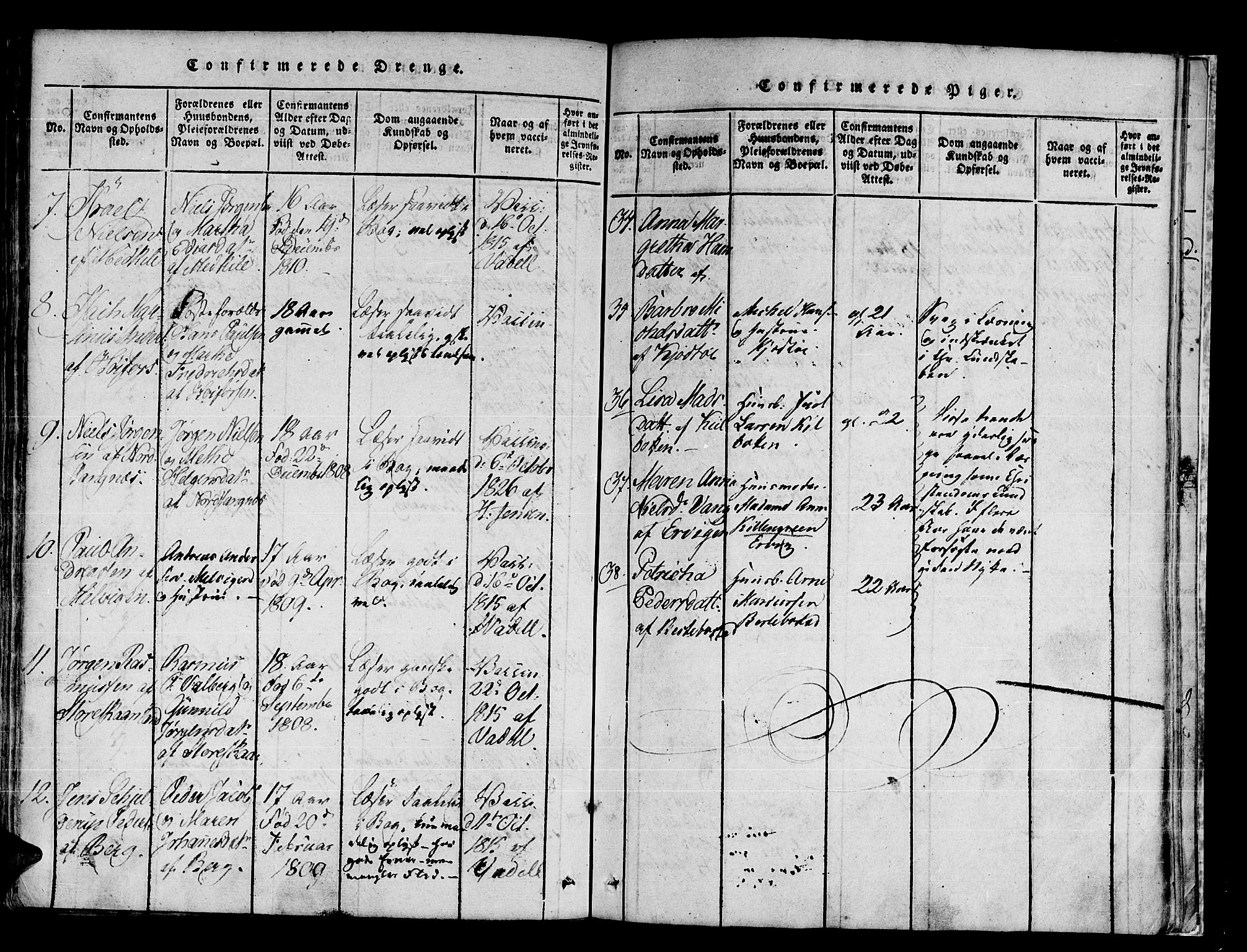 Trondenes sokneprestkontor, AV/SATØ-S-1319/H/Ha/L0006kirke: Parish register (official) no. 6, 1821-1827