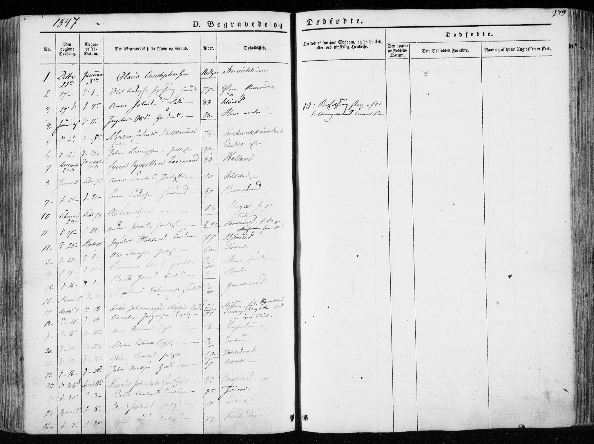 Ministerialprotokoller, klokkerbøker og fødselsregistre - Nord-Trøndelag, SAT/A-1458/723/L0239: Parish register (official) no. 723A08, 1841-1851, p. 279