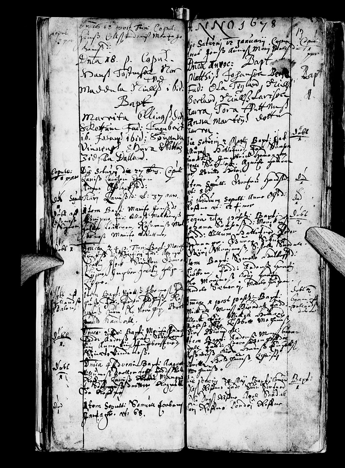 Os sokneprestembete, SAB/A-99929: Parish register (official) no. A 5, 1669-1760, p. 13