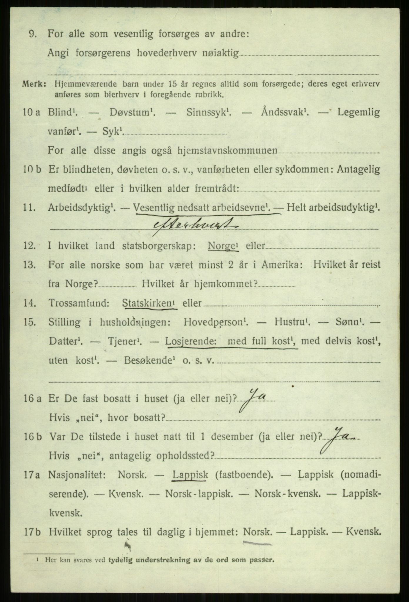 SATØ, 1920 census for Tromsøysund, 1920, p. 5789