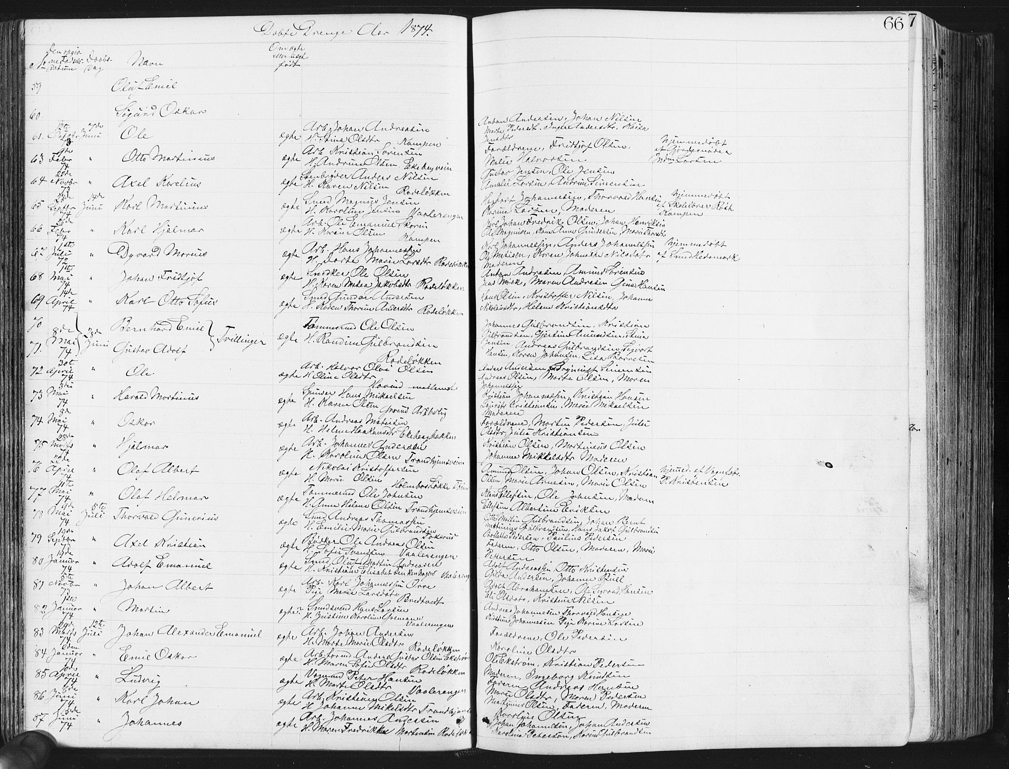 Østre Aker prestekontor Kirkebøker, AV/SAO-A-10840/G/Ga/L0003: Parish register (copy) no. I 3, 1868-1913, p. 66