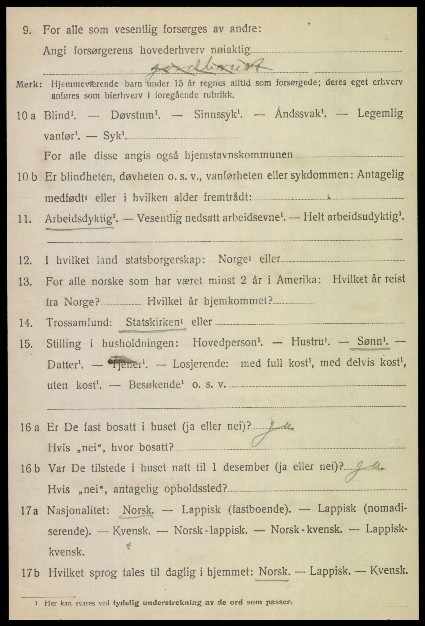 SAT, 1920 census for Bindal, 1920, p. 2736