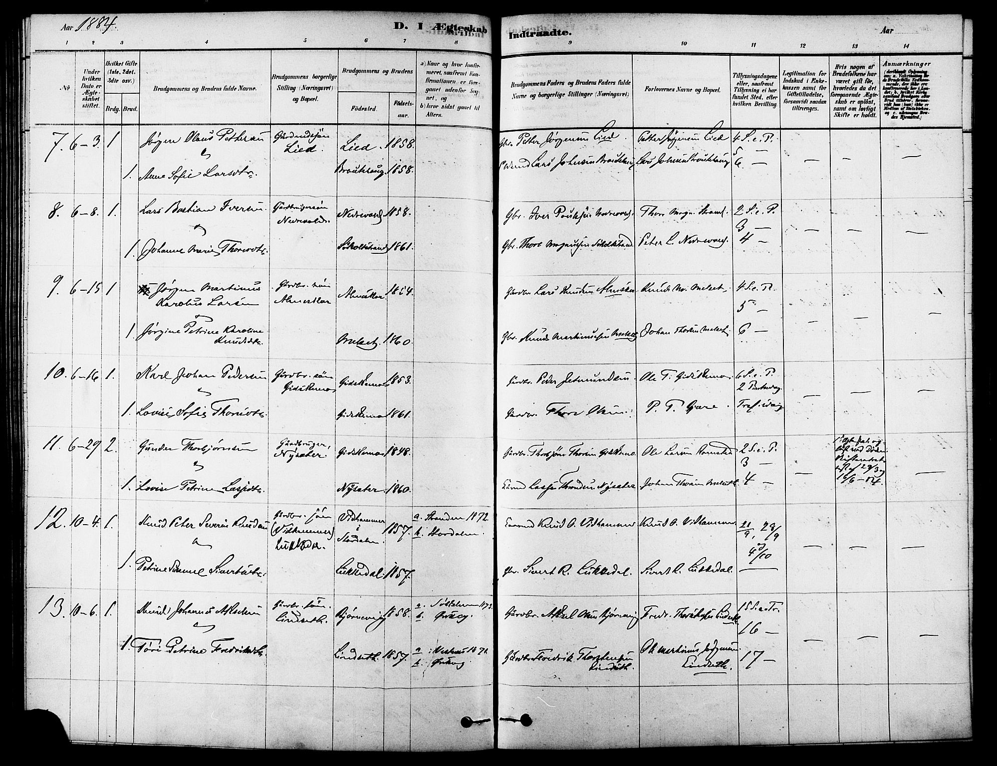 Ministerialprotokoller, klokkerbøker og fødselsregistre - Møre og Romsdal, AV/SAT-A-1454/522/L0315: Parish register (official) no. 522A10, 1878-1890