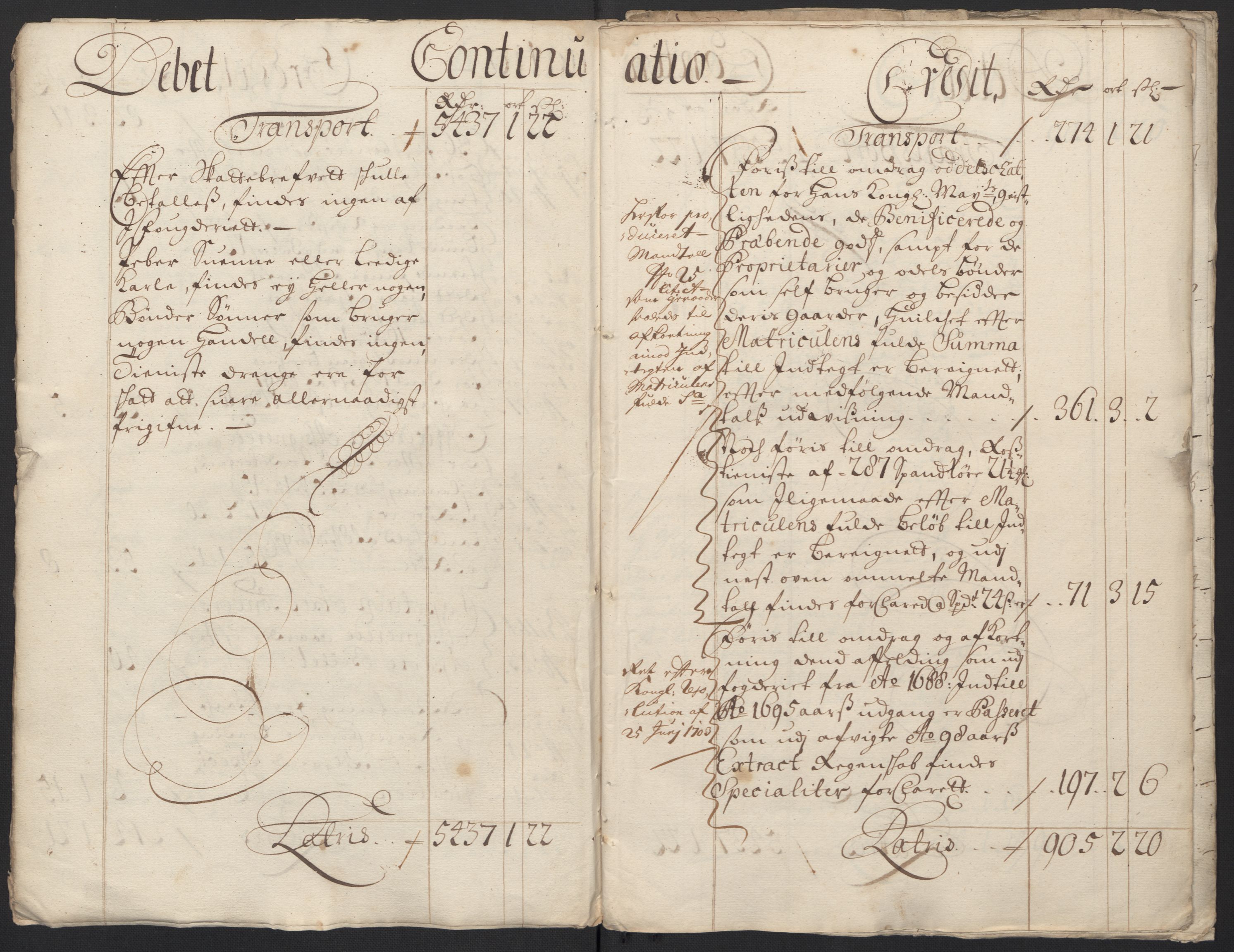 Rentekammeret inntil 1814, Reviderte regnskaper, Fogderegnskap, AV/RA-EA-4092/R60/L3949: Fogderegnskap Orkdal og Gauldal, 1699, p. 7