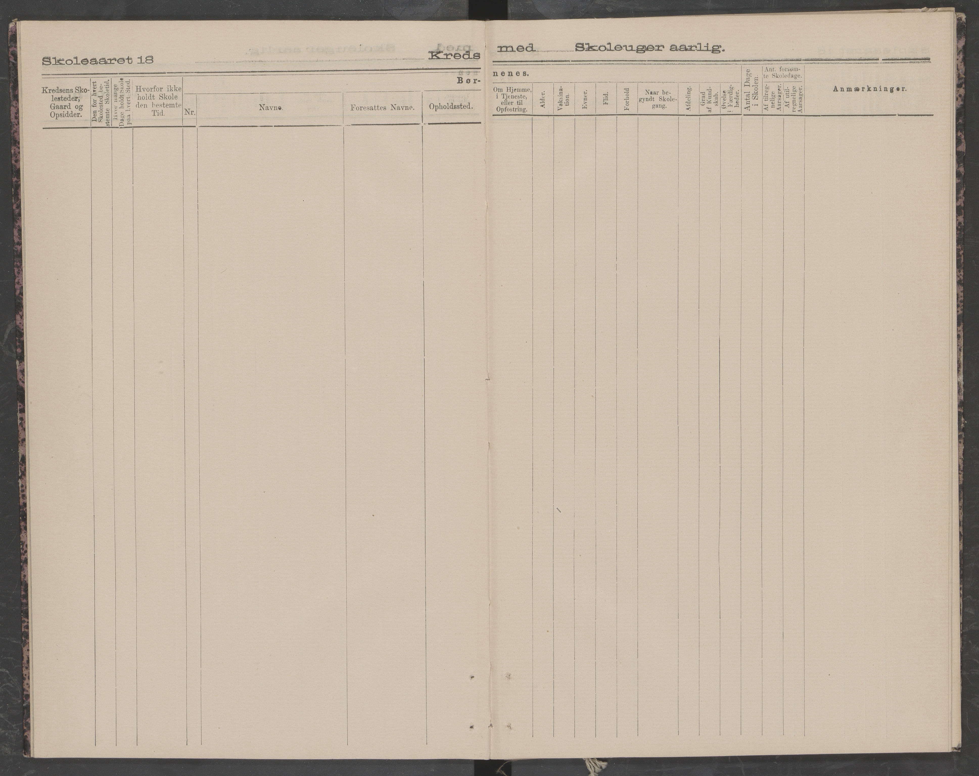 Beiarn kommune. Moldjord skolekrets, AIN/K-18390.510.14/442/L0003: Karakter/oversiktsprotokoll, 1891-1892