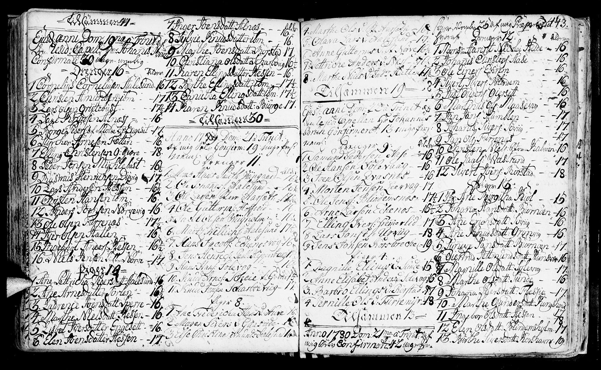 Ministerialprotokoller, klokkerbøker og fødselsregistre - Møre og Romsdal, AV/SAT-A-1454/528/L0393: Parish register (official) no. 528A04, 1762-1800, p. 443