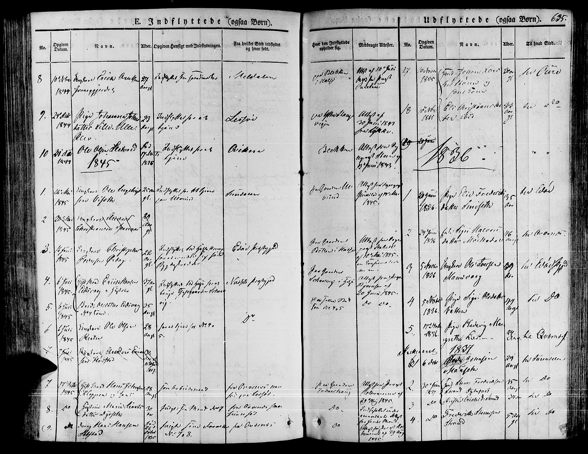 Ministerialprotokoller, klokkerbøker og fødselsregistre - Møre og Romsdal, SAT/A-1454/592/L1024: Parish register (official) no. 592A03 /1, 1831-1849, p. 635
