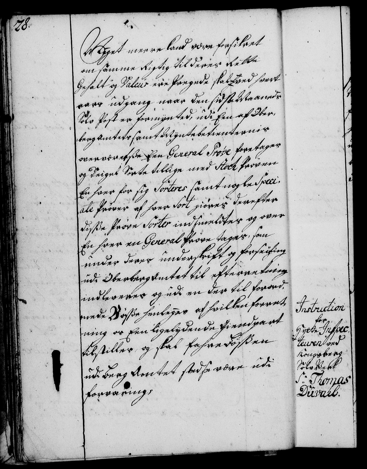 Rentekammeret, Kammerkanselliet, RA/EA-3111/G/Gg/Ggi/L0002: Norsk instruksjonsprotokoll med register (merket RK 53.35), 1729-1751, p. 28