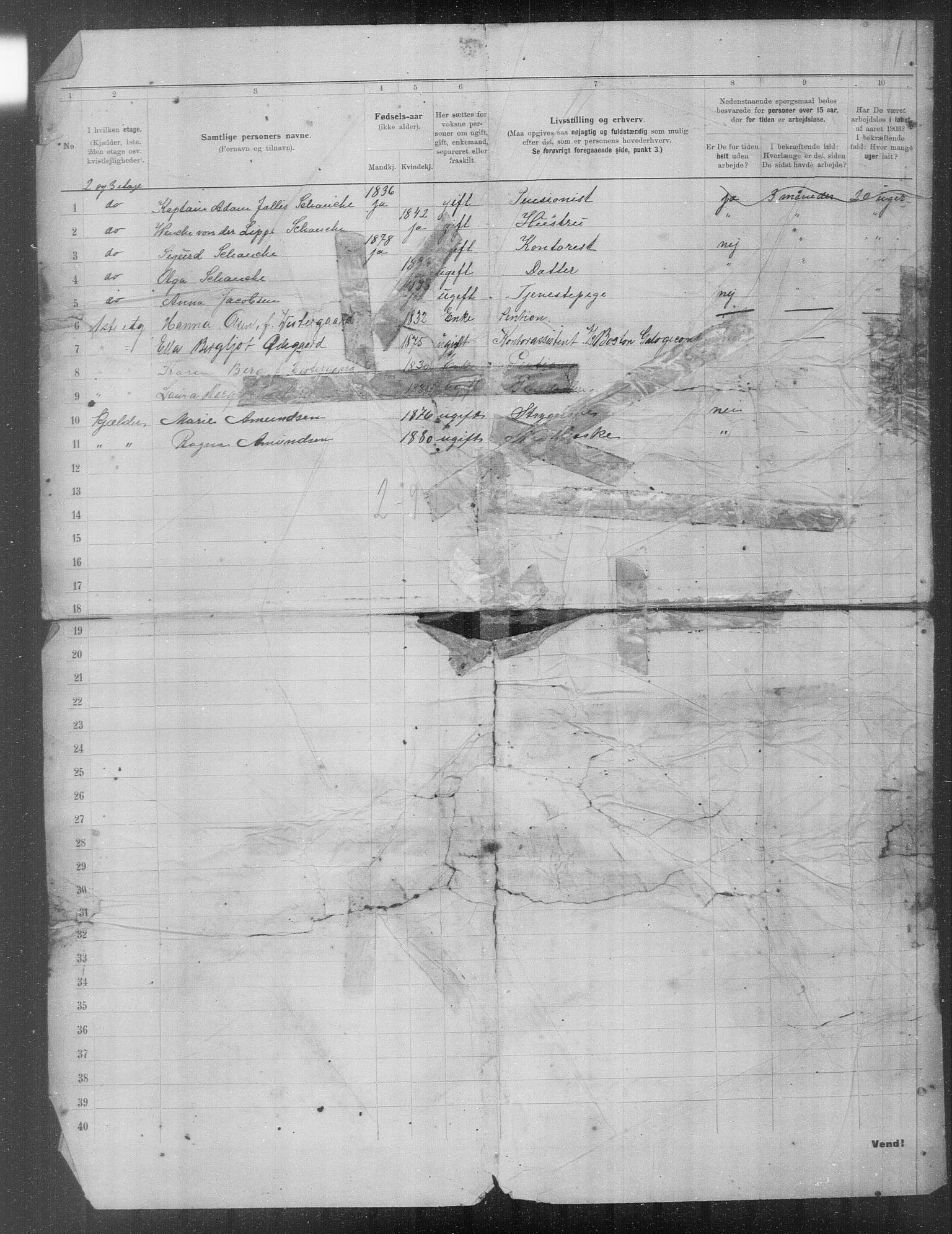 OBA, Municipal Census 1903 for Kristiania, 1903, p. 23269