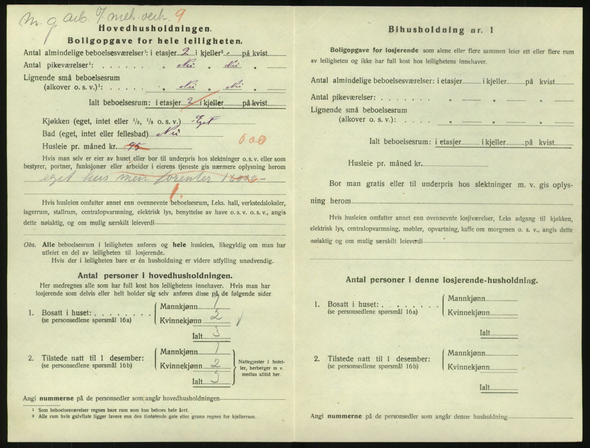 SAK, 1920 census for Arendal, 1920, p. 8615