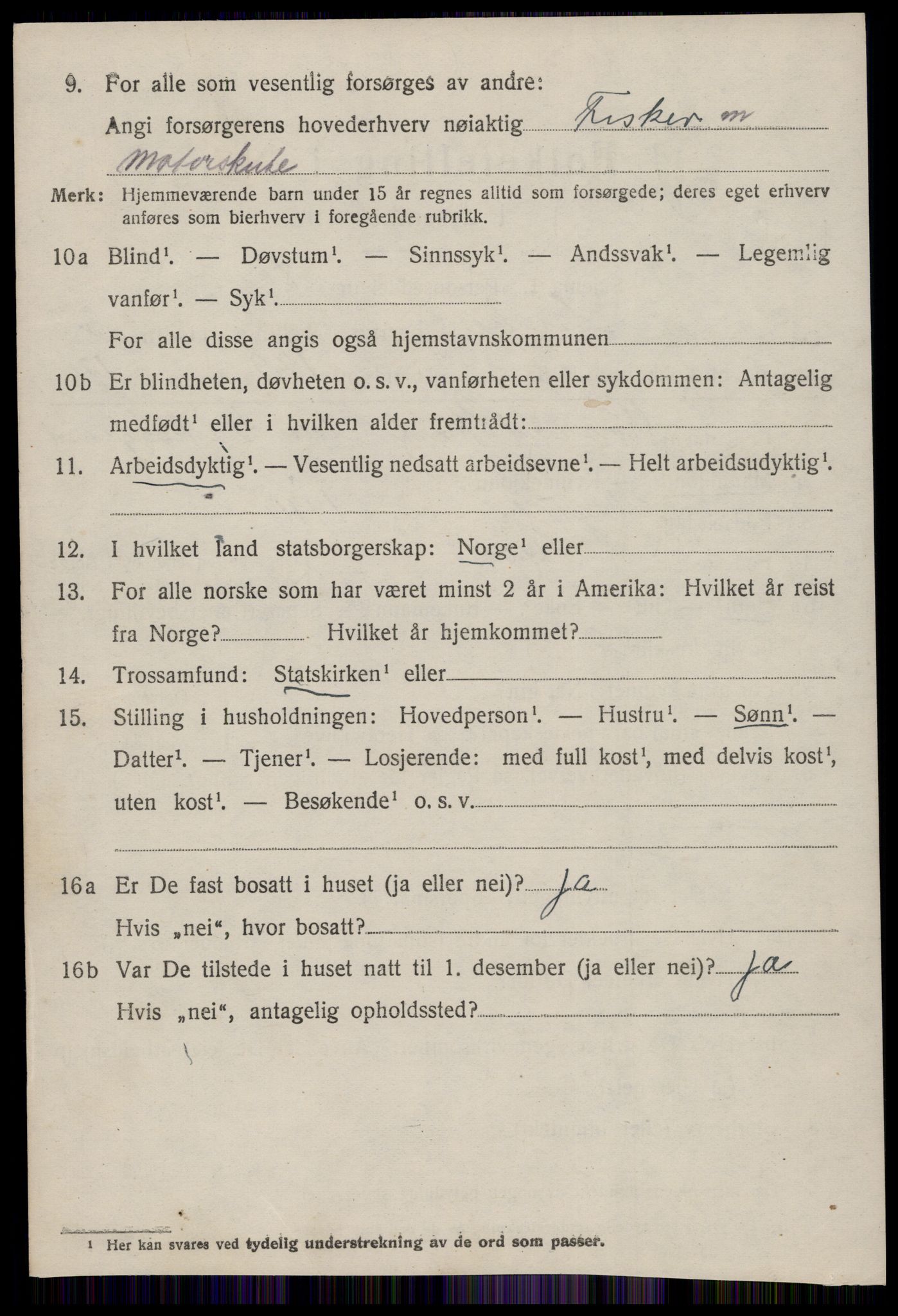 SAT, 1920 census for Giske, 1920, p. 1675