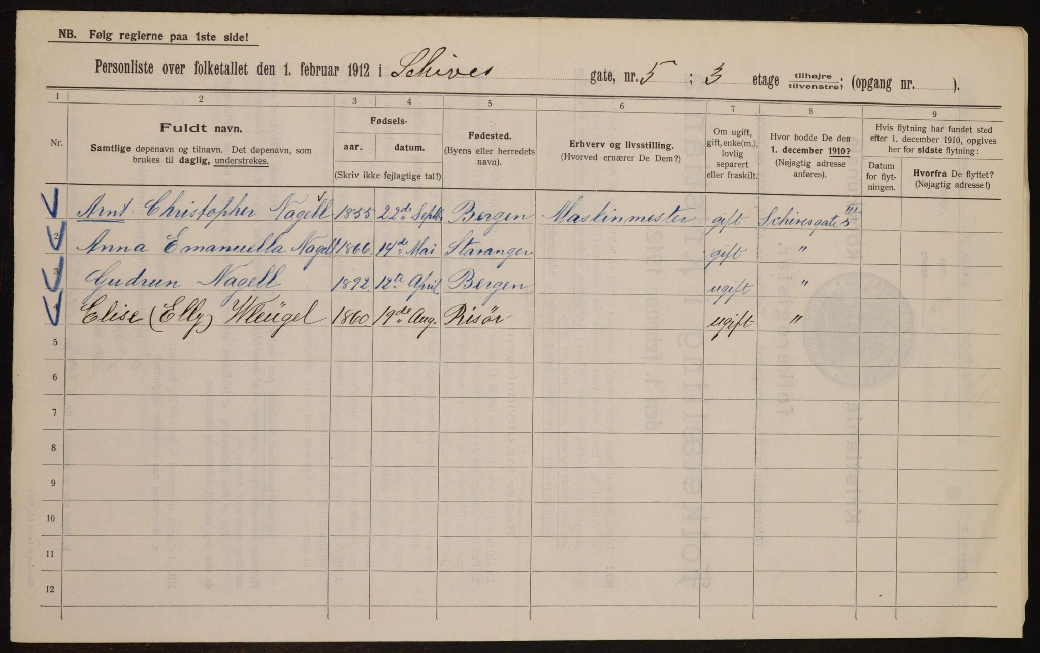 OBA, Municipal Census 1912 for Kristiania, 1912, p. 89810