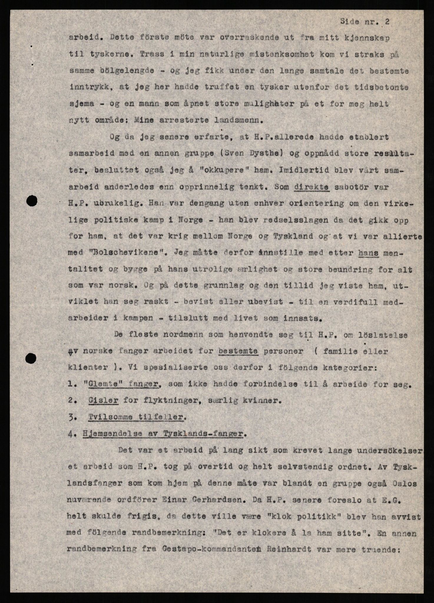 Forsvaret, Forsvarets overkommando II, AV/RA-RAFA-3915/D/Db/L0025: CI Questionaires. Tyske okkupasjonsstyrker i Norge. Tyskere., 1945-1946, p. 394