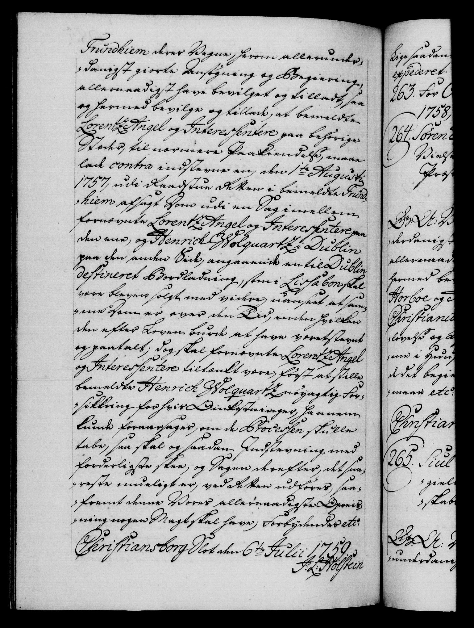 Danske Kanselli 1572-1799, AV/RA-EA-3023/F/Fc/Fca/Fcaa/L0040: Norske registre, 1757-1759, p. 685b