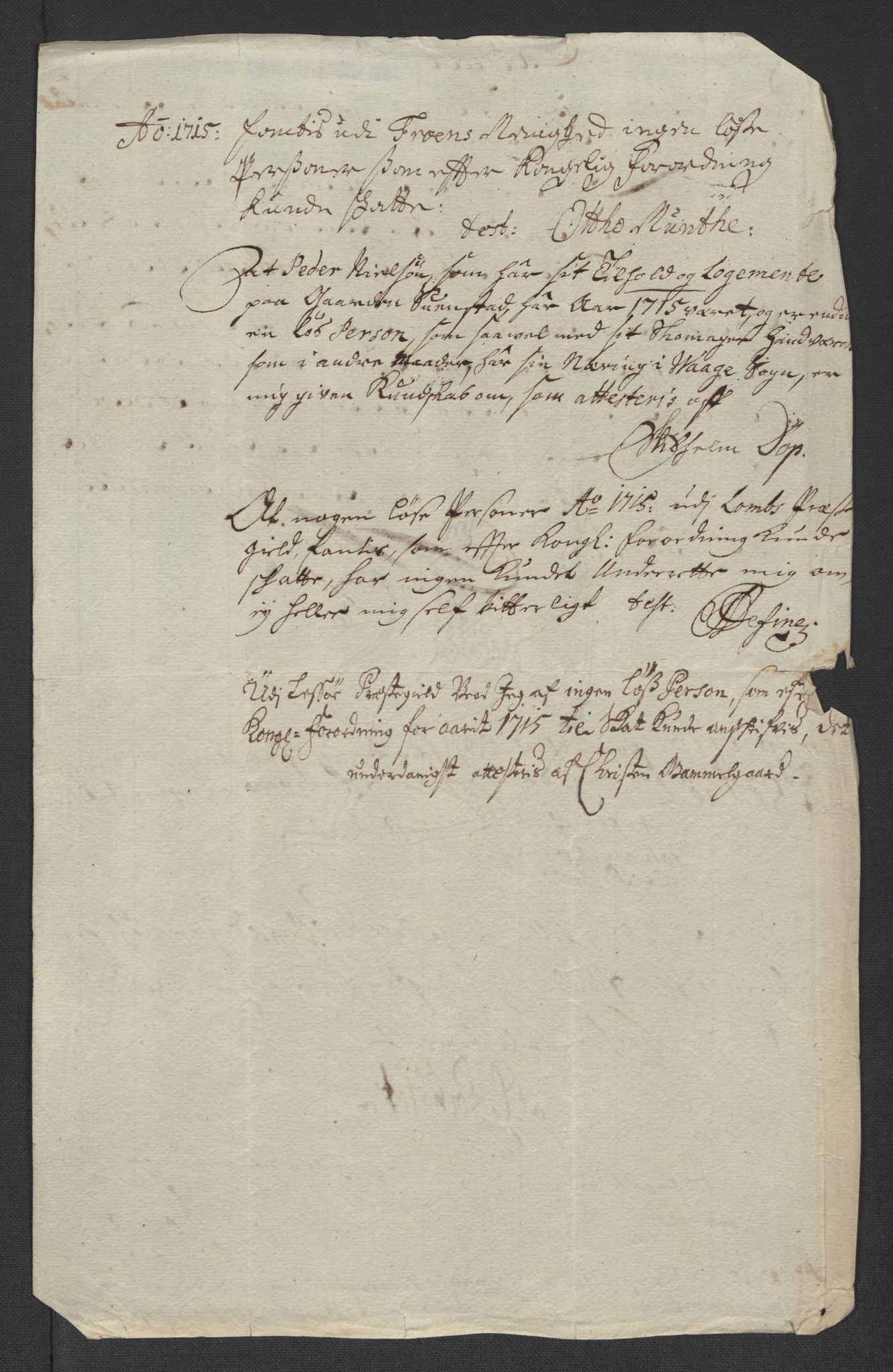 Rentekammeret inntil 1814, Reviderte regnskaper, Fogderegnskap, RA/EA-4092/R17/L1184: Fogderegnskap Gudbrandsdal, 1715, p. 171