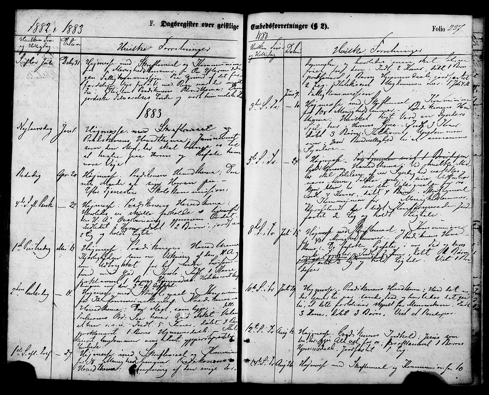 Ministerialprotokoller, klokkerbøker og fødselsregistre - Nordland, AV/SAT-A-1459/857/L0821: Parish register (official) no. 857A01, 1875-1889, p. 227