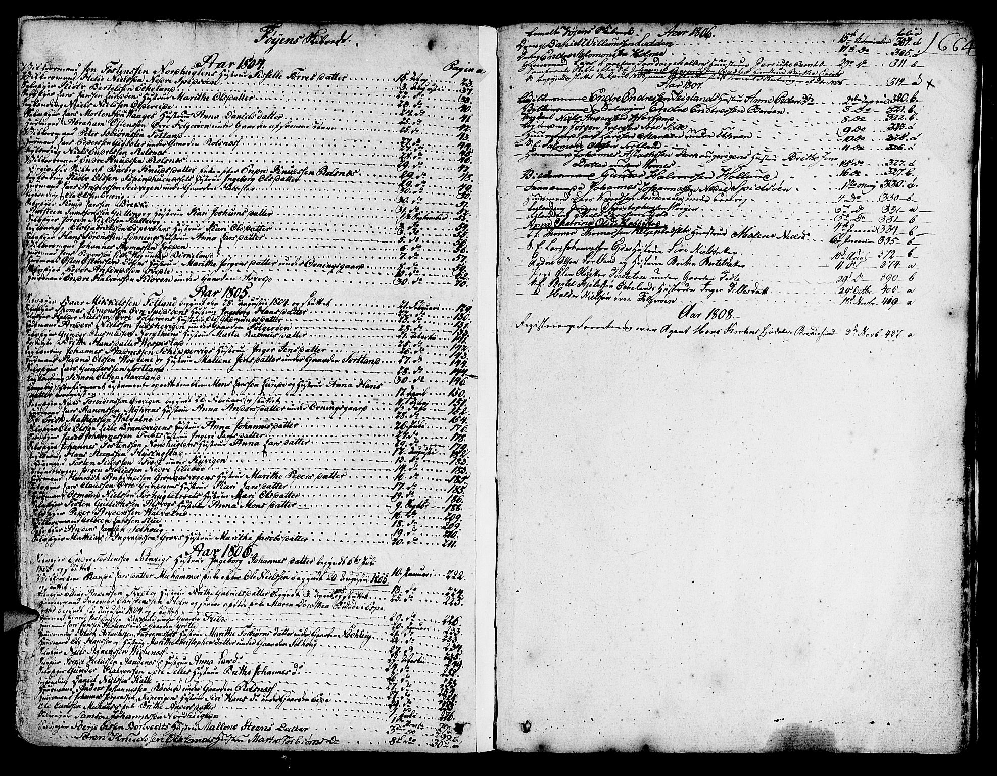 Sunnhordland sorenskrivar, AV/SAB-A-2401/1/H/Ha/Haa/L0012: Skifteprotokollar. Register i protokoll, 1804-1815, p. 663b-664a