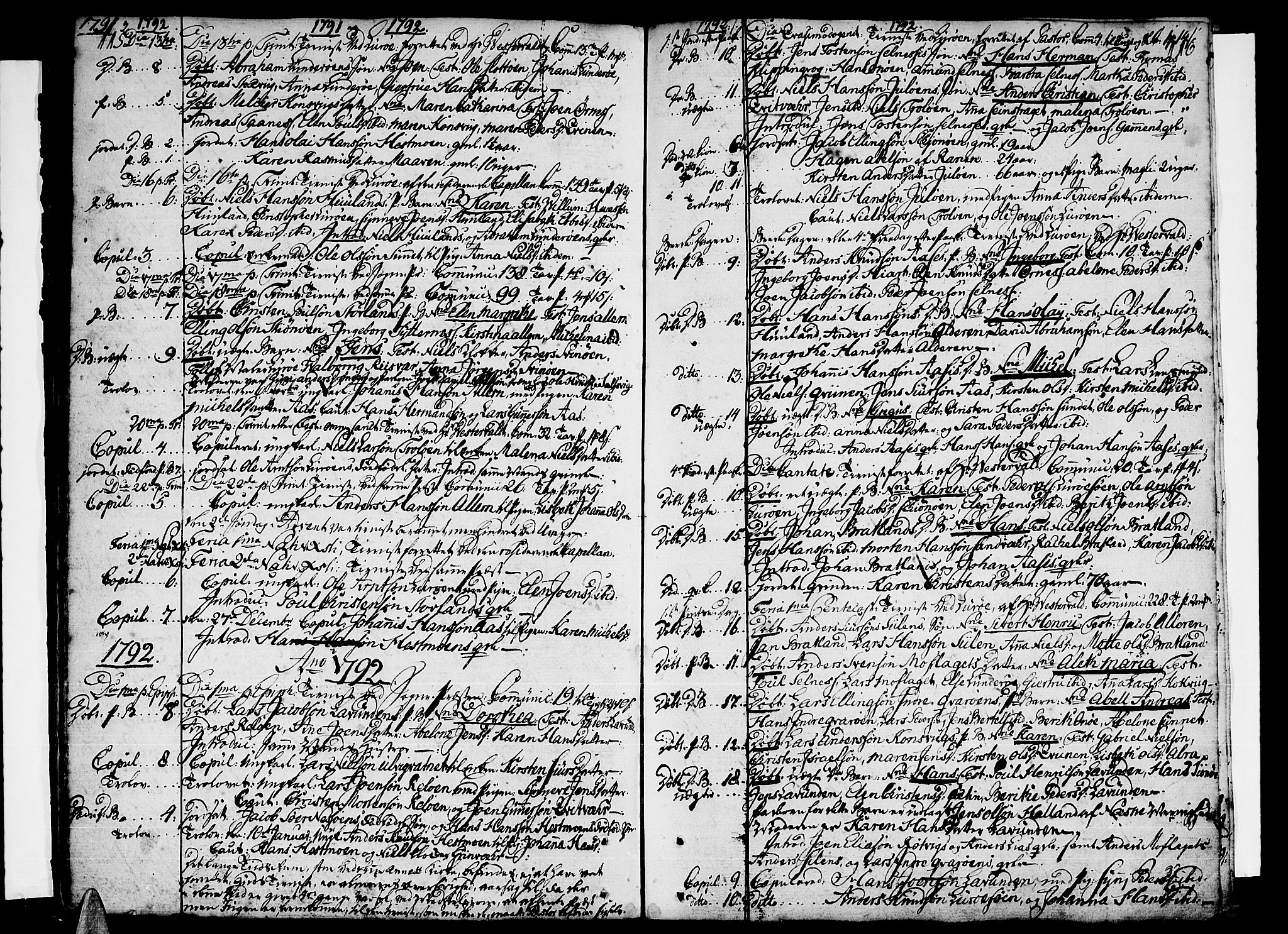 Ministerialprotokoller, klokkerbøker og fødselsregistre - Nordland, SAT/A-1459/839/L0563: Parish register (official) no. 839A01 /1, 1767-1824, p. 115-116