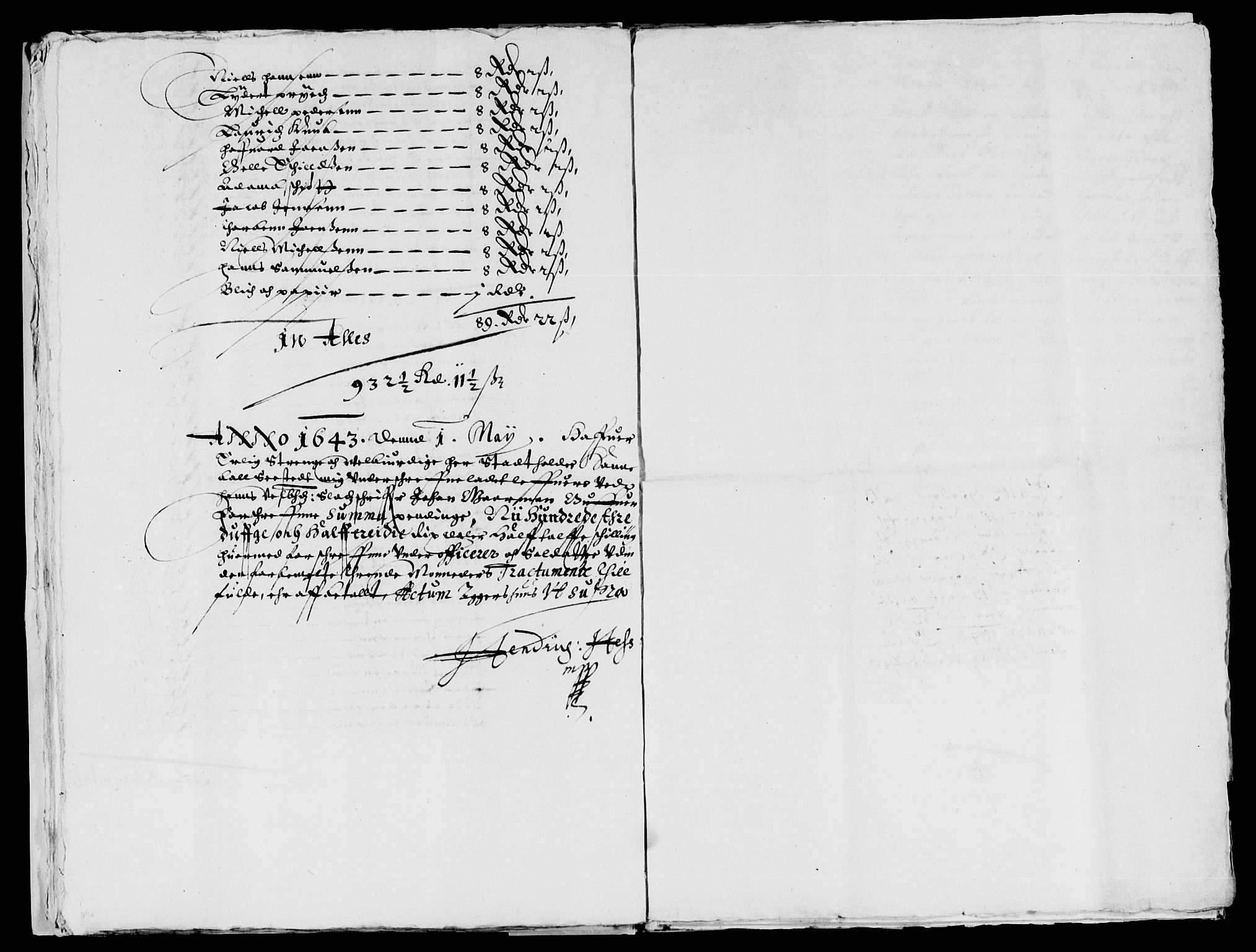 Rentekammeret inntil 1814, Reviderte regnskaper, Lensregnskaper, AV/RA-EA-5023/R/Rb/Rba/L0169: Akershus len, 1642-1643