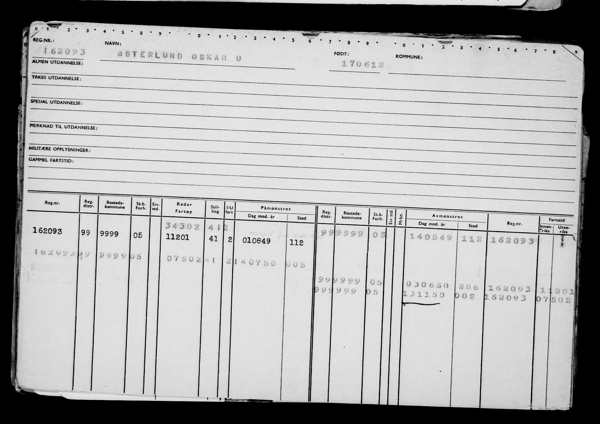 Direktoratet for sjømenn, AV/RA-S-3545/G/Gb/L0105: Hovedkort, 1912, p. 317