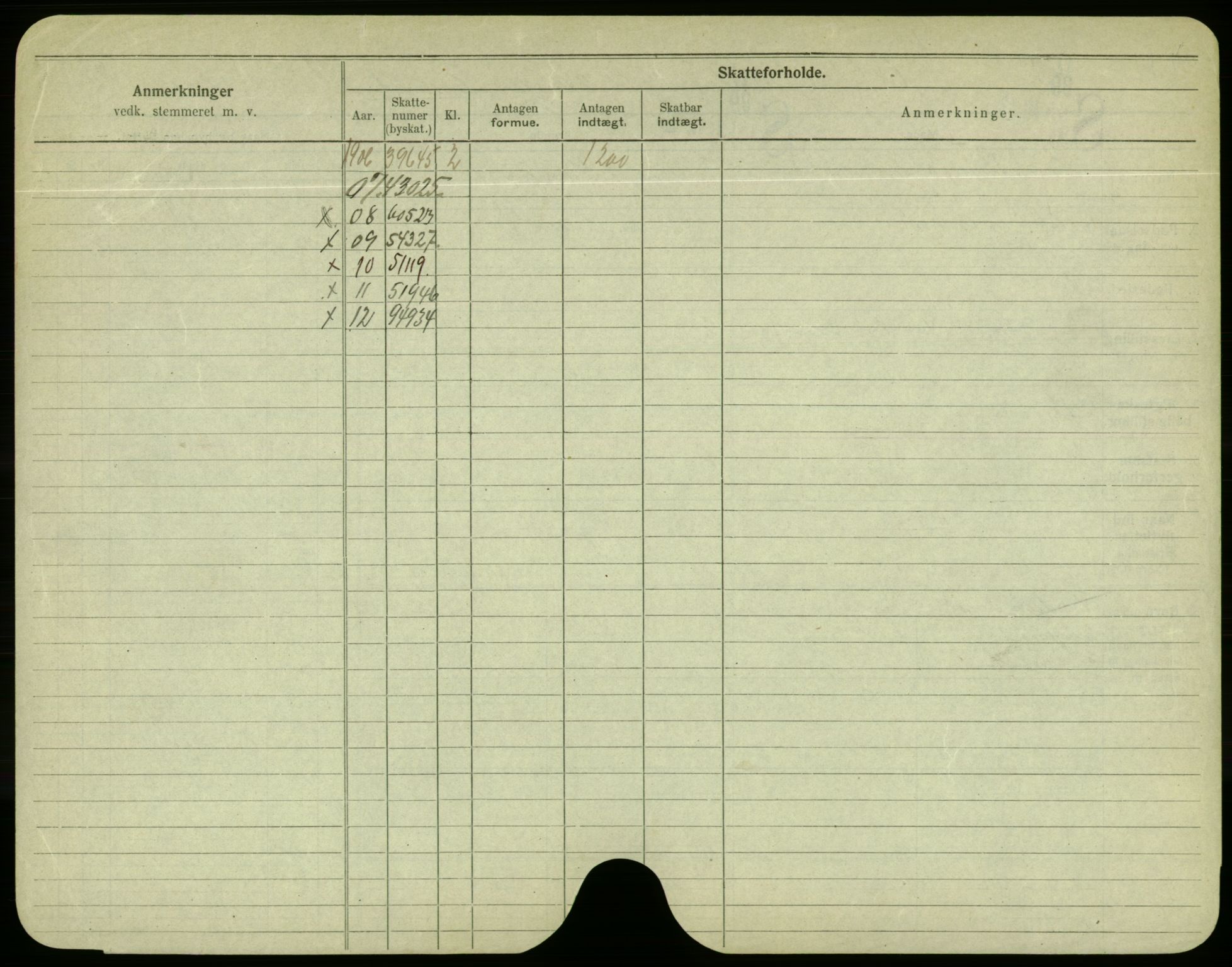 Oslo folkeregister, Registerkort, AV/SAO-A-11715/F/Fa/Fac/L0004: Menn, 1906-1914, p. 820b