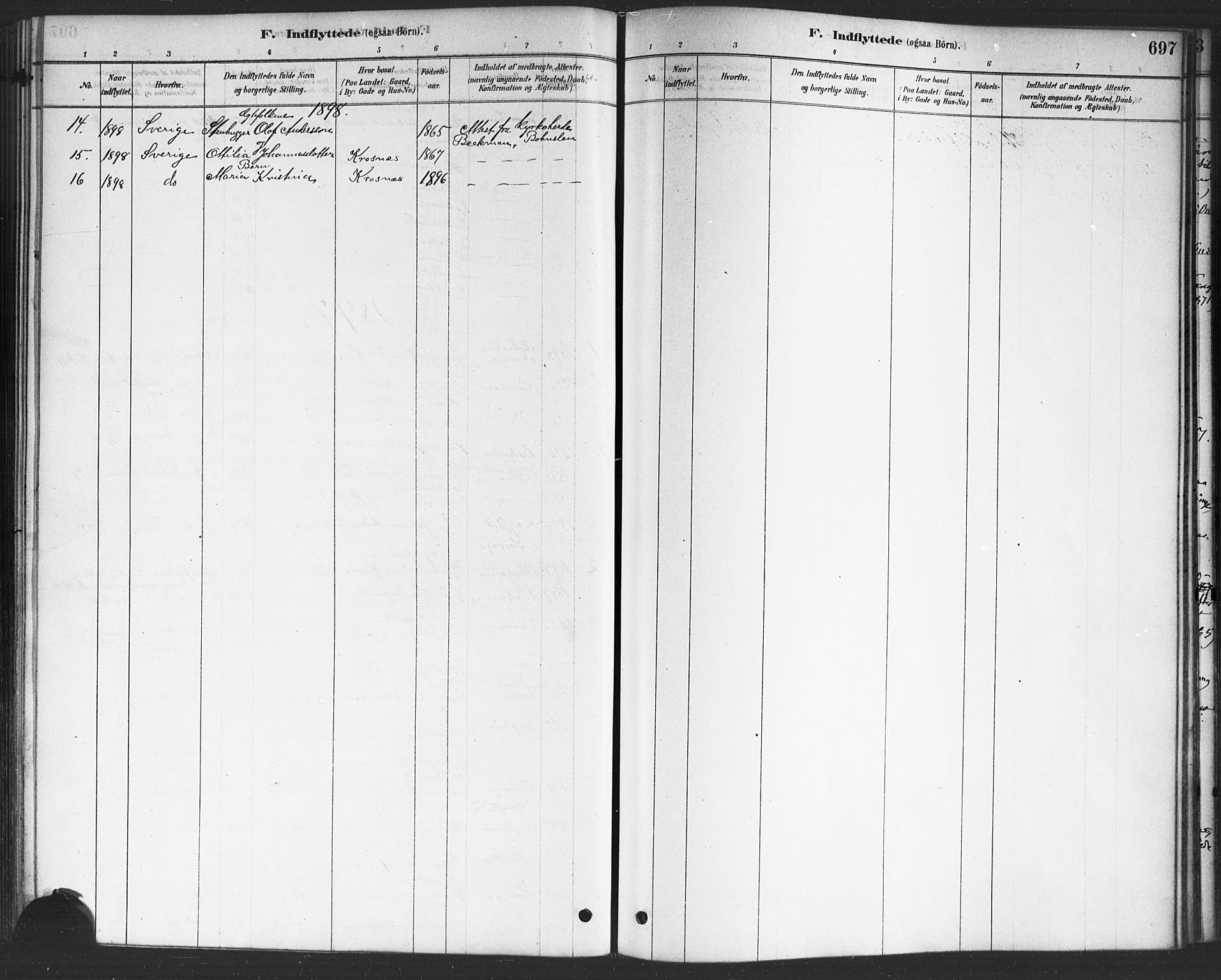 Onsøy prestekontor Kirkebøker, SAO/A-10914/F/Fa/L0006: Parish register (official) no. I 6, 1878-1898, p. 697